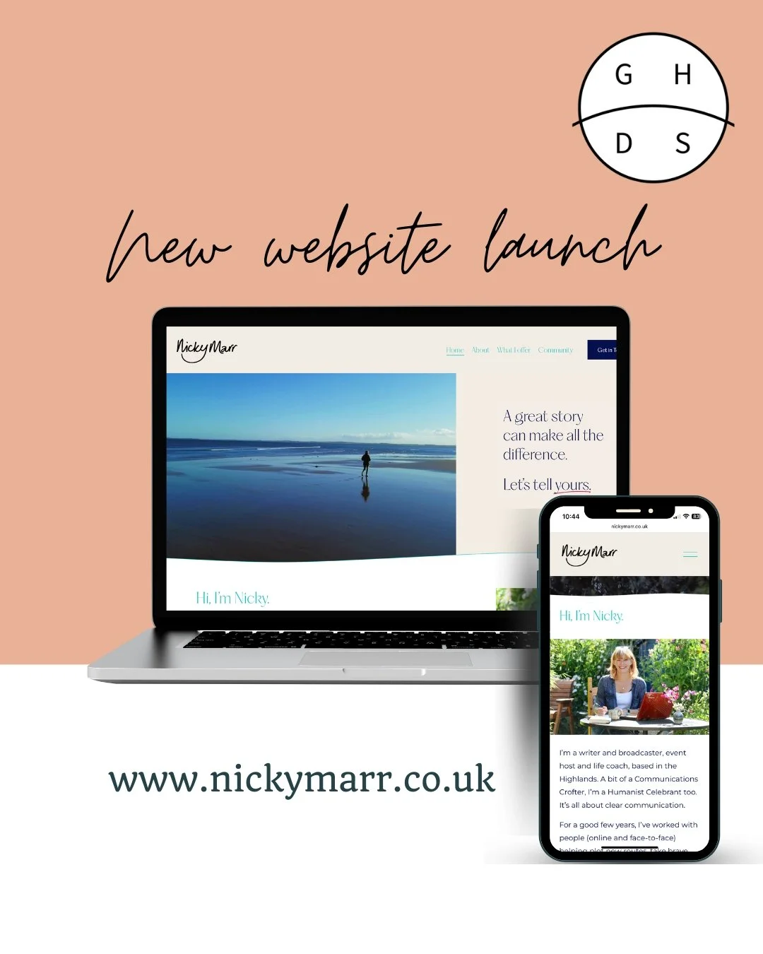 🚀 New Website Launch!

A few months ago I was contacted by @nickyjanemarr. She had seen another of my sites and wanted to chat about revamping hers. We had an initial call and got on like a house on fire!

Nicky is one of a kind - so warm, personabl