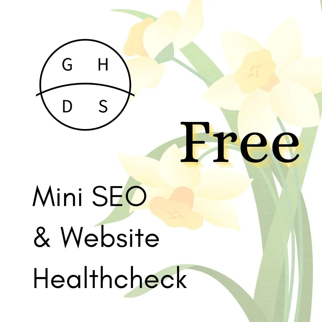 The sky is trying its very best to be blue, and it's that time of year when I like to open up my books and offer a limited number of Mini SEO &amp; Website Healthchecks.

These are aimed at small businesses who perhaps haven't had the time or experti