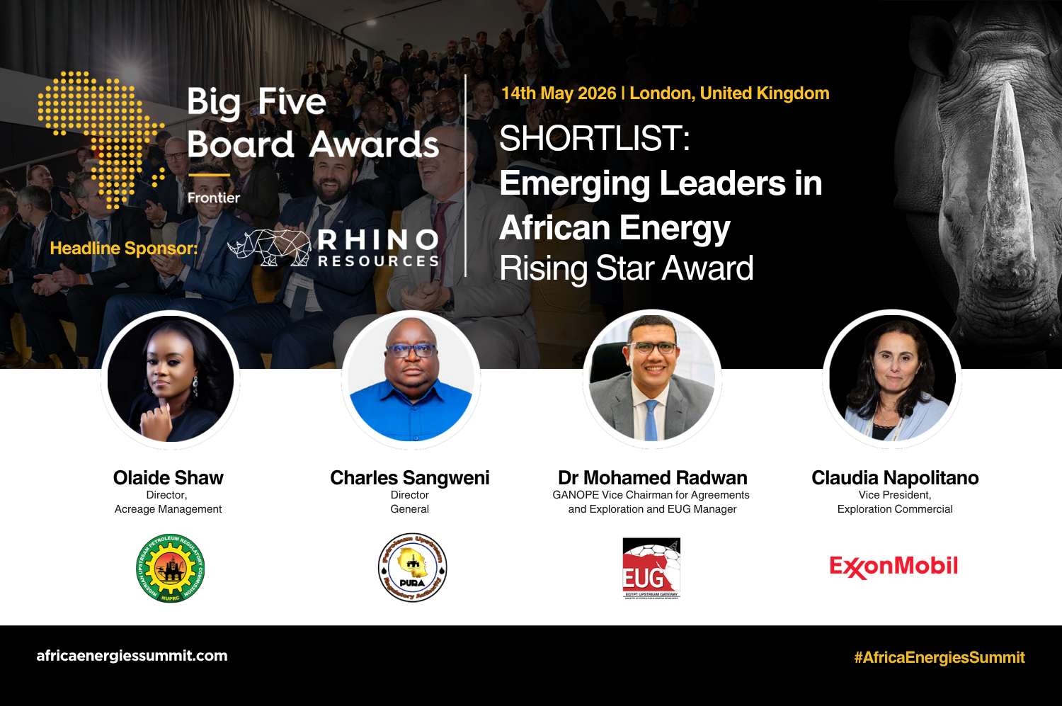 Finalists Announced for Emerging Leaders in African Energy - Rising Star