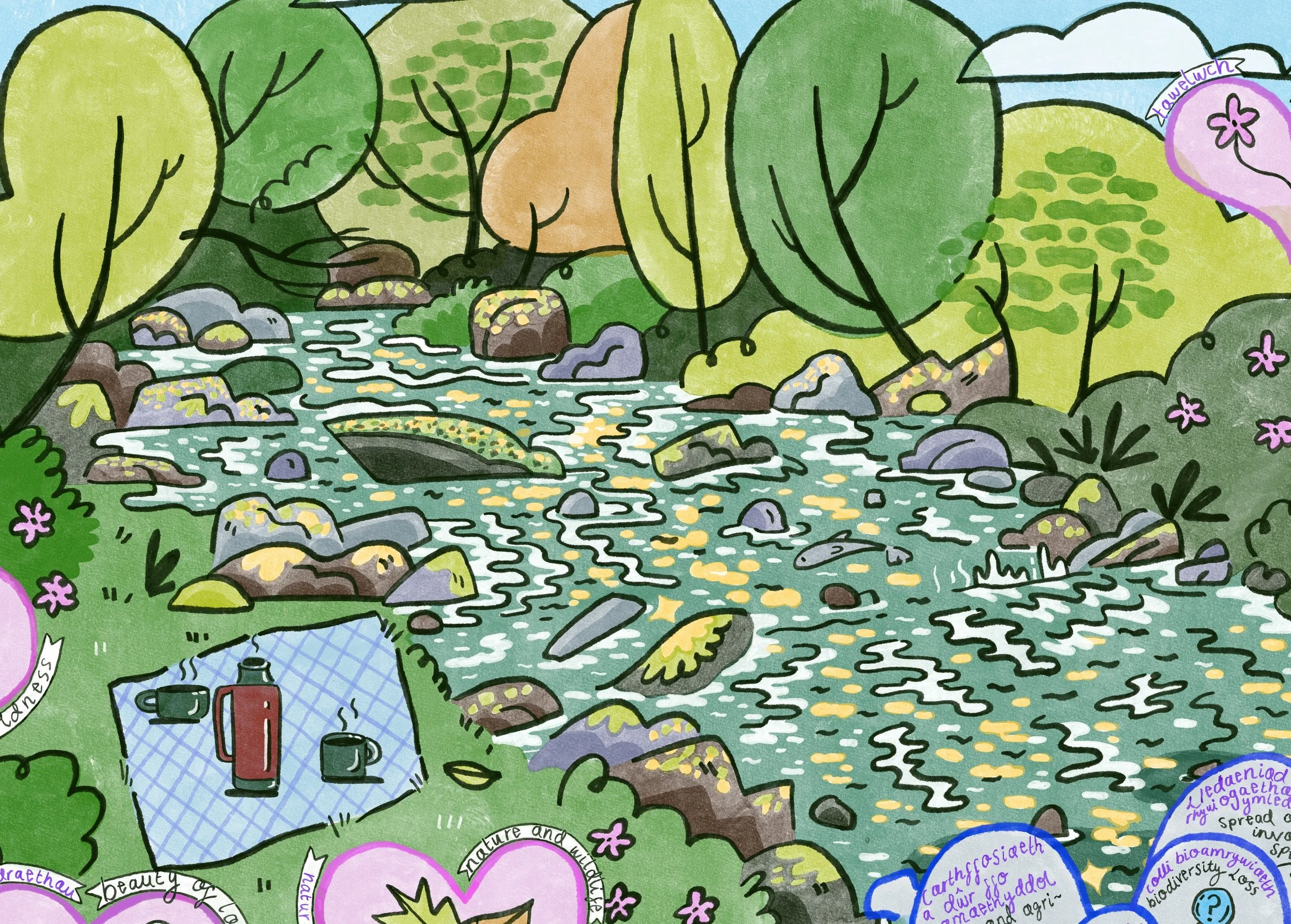 Flowing Forward Illustration