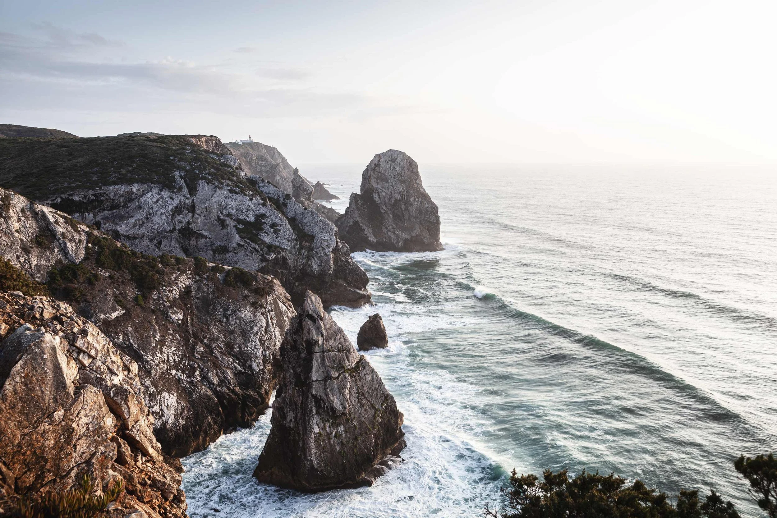 Viewpoint Praia do Caneiro, Sintra, Portugal.