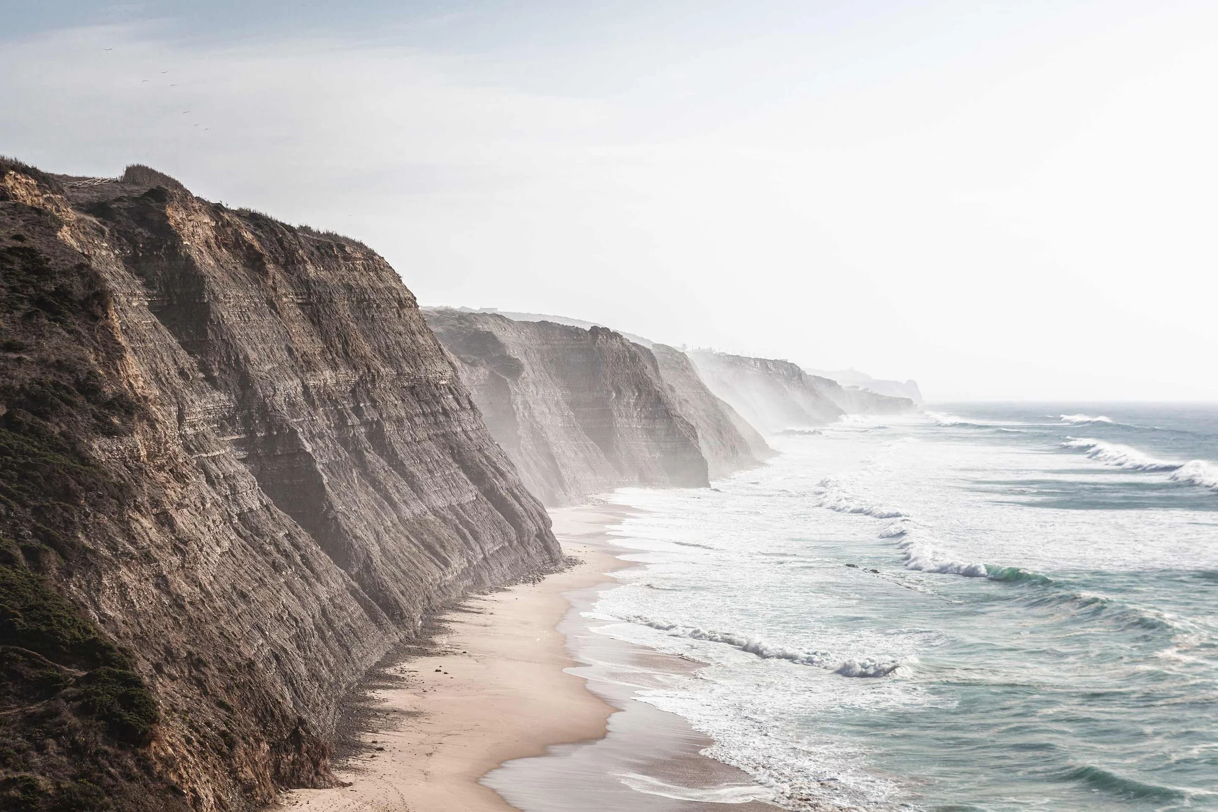 Praia do Magoito, Colares, Sintra, Portugal.