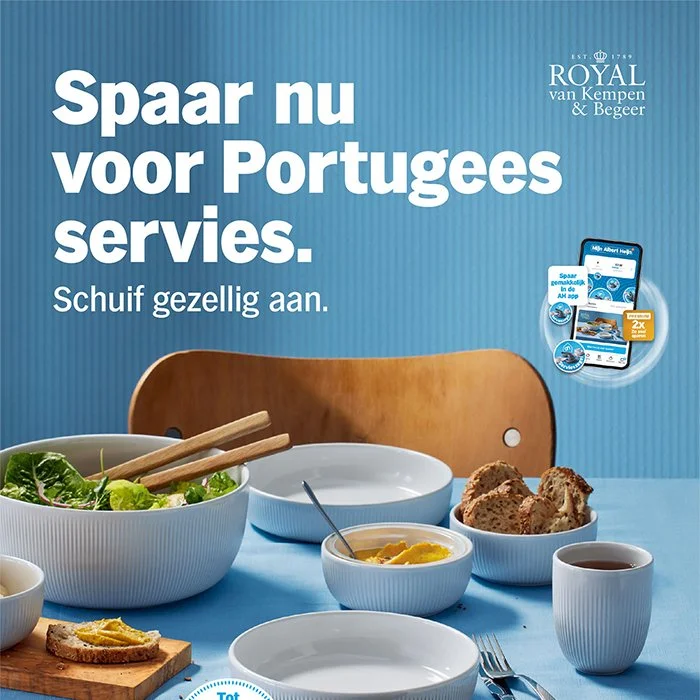 Albert Heijn Portuguese tableware product retouching