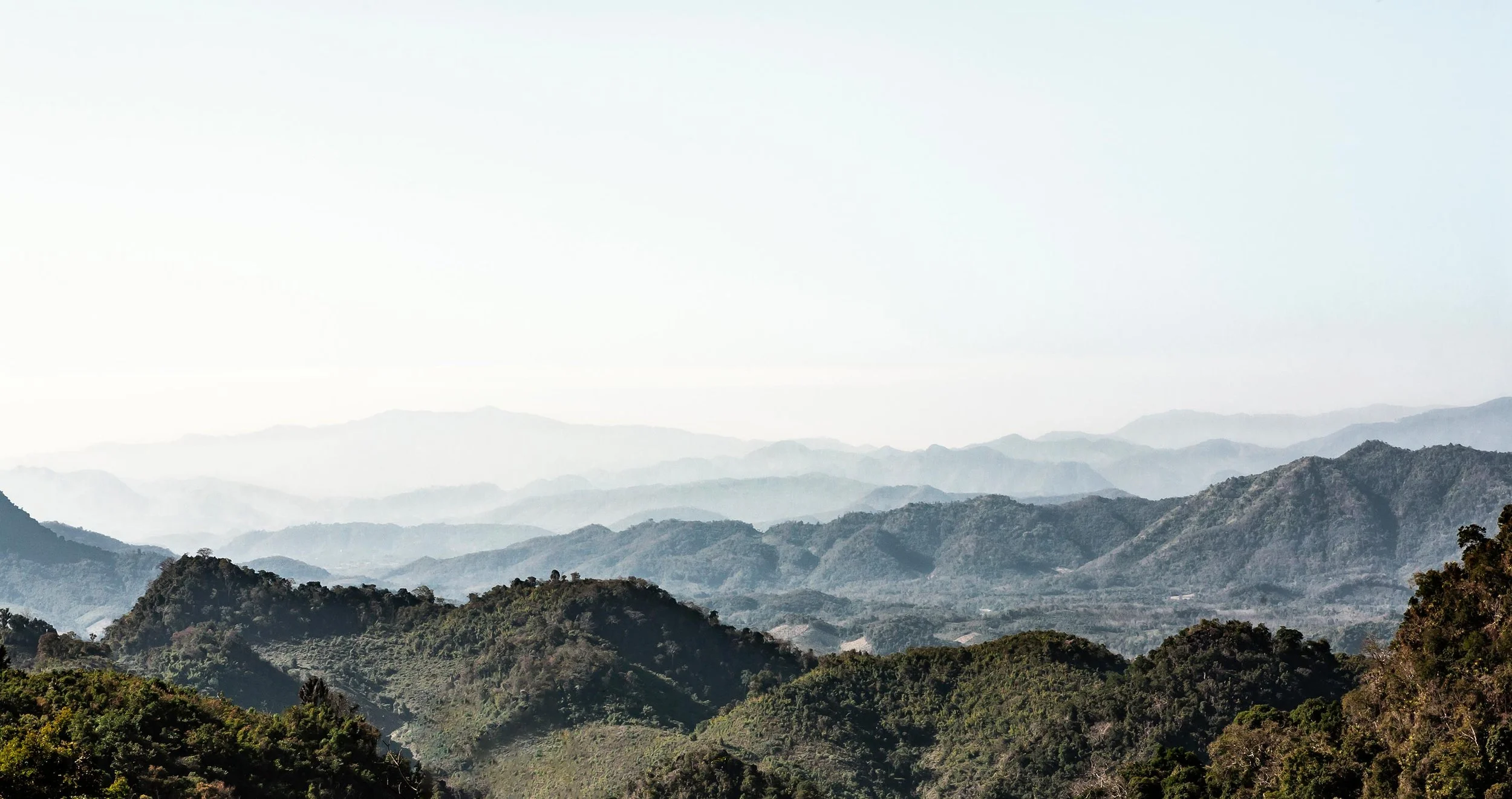 Layers of hills, Luang Prabang, Laos.