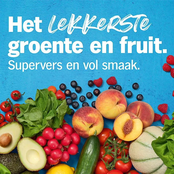 Albert Heijn fruit and vegetables campaign retouching