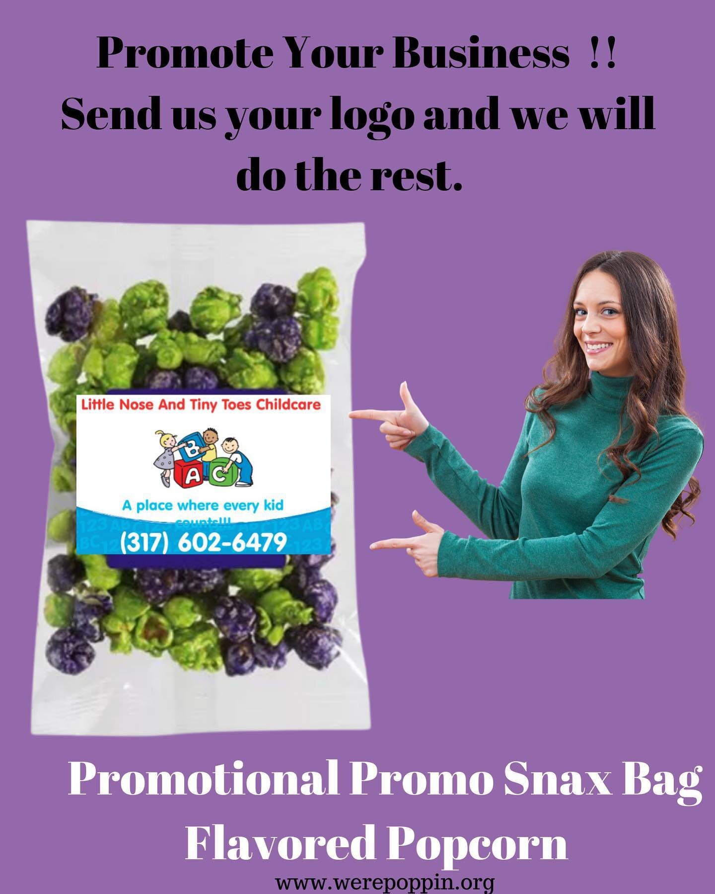 Great way to promote your business 👩&zwj;💼!!!! We ship 🚢 #indypopcorn #indypickles #indylemonade  #werepoppin