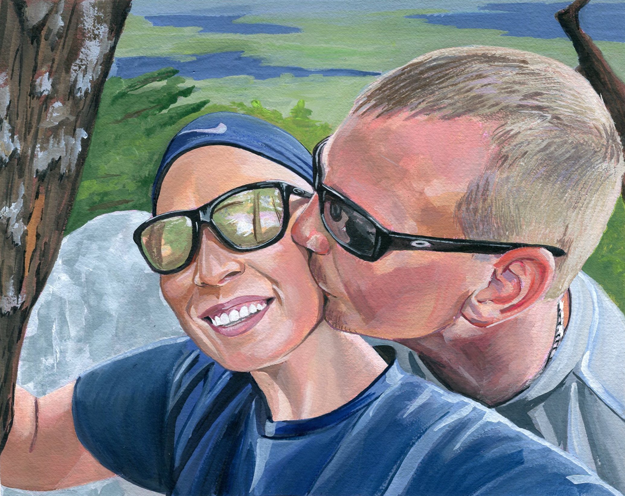 9"x12" gouache on paper