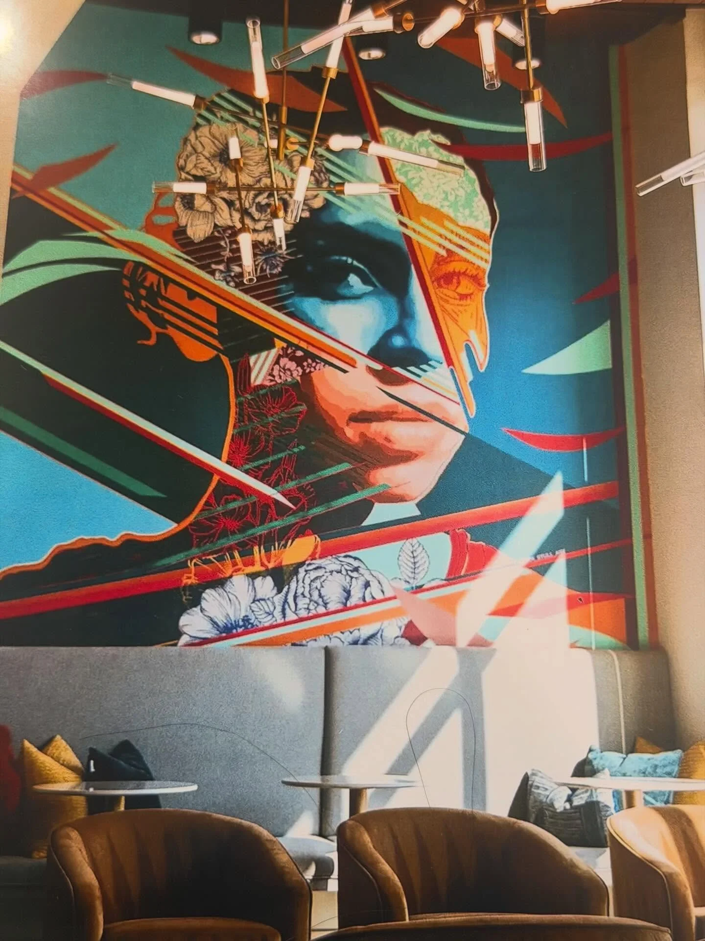 8th and High was designed to feel like you&rsquo;re walking through an art gallery every time you come home. 🖼️ This still taken by @acree.arts captures that vision perfectly 🤍 Swipe to see a throw back to when @nick_stull_art was painting this bea