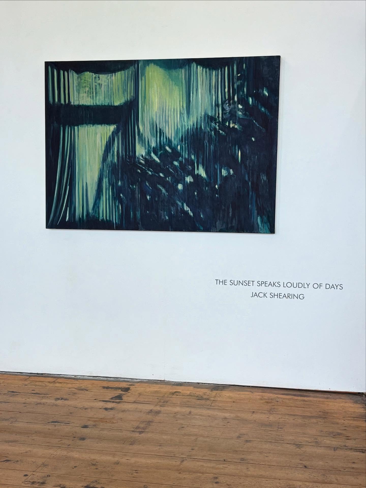 J A C K  S H E A R I N G
L I D O  O P E N  2 0 2 4  W I N N E R

The sunset speaks loudly of days
5 - 28 June 2025
Drinks reception Saturday, 7 June, 7-9pm

Murmurations II
Oil on Canvas
100 x 140 cm
2025

Join us for the drinks reception on Saturday