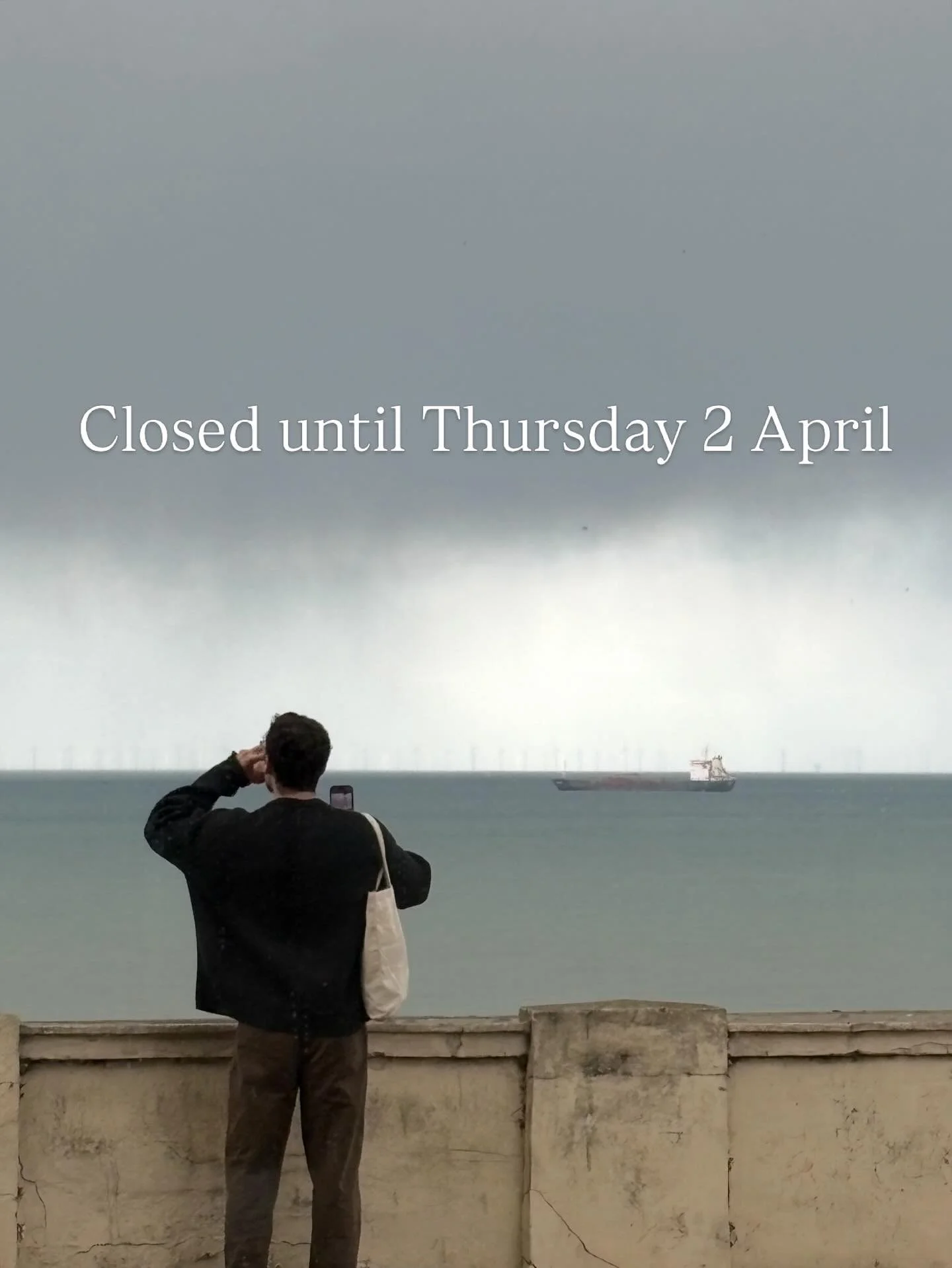 Hey all- just a note the gallery is closed for the next two weeks whilst we deinstall and refresh the offering.

Back on Thursday, 2nd April, with a new curation in Gallery 1. 

Be good.