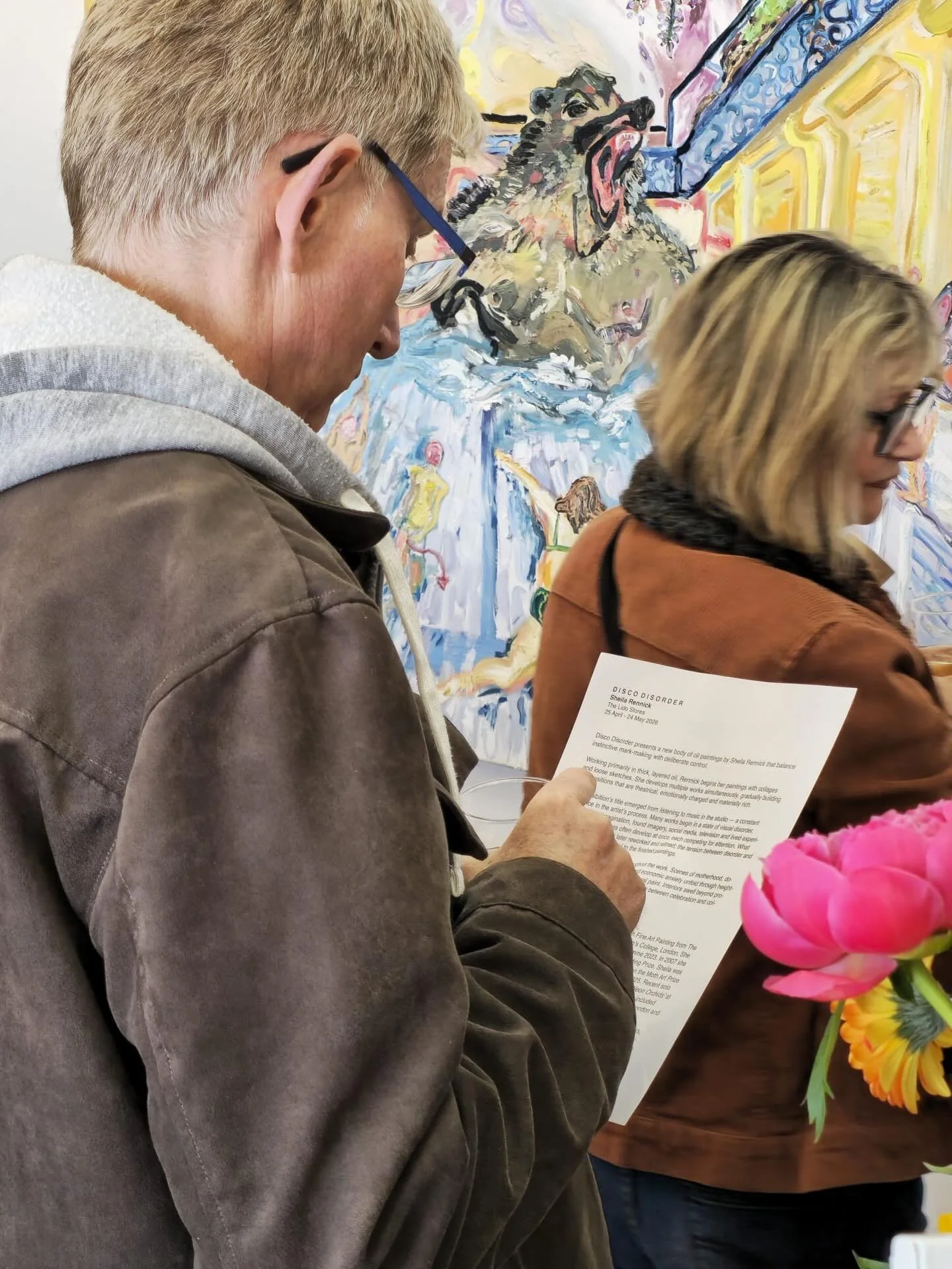 D I S C O  D I S O R D E R

Last night&rsquo;s opening of Sheila Rennick&rsquo;s &lsquo;Disco Disorder&rsquo; was electric. A busy gallery thrumming with an energetic crowd who matched the vibrancy of Rennick&rsquo;s thematically rich, textured paint