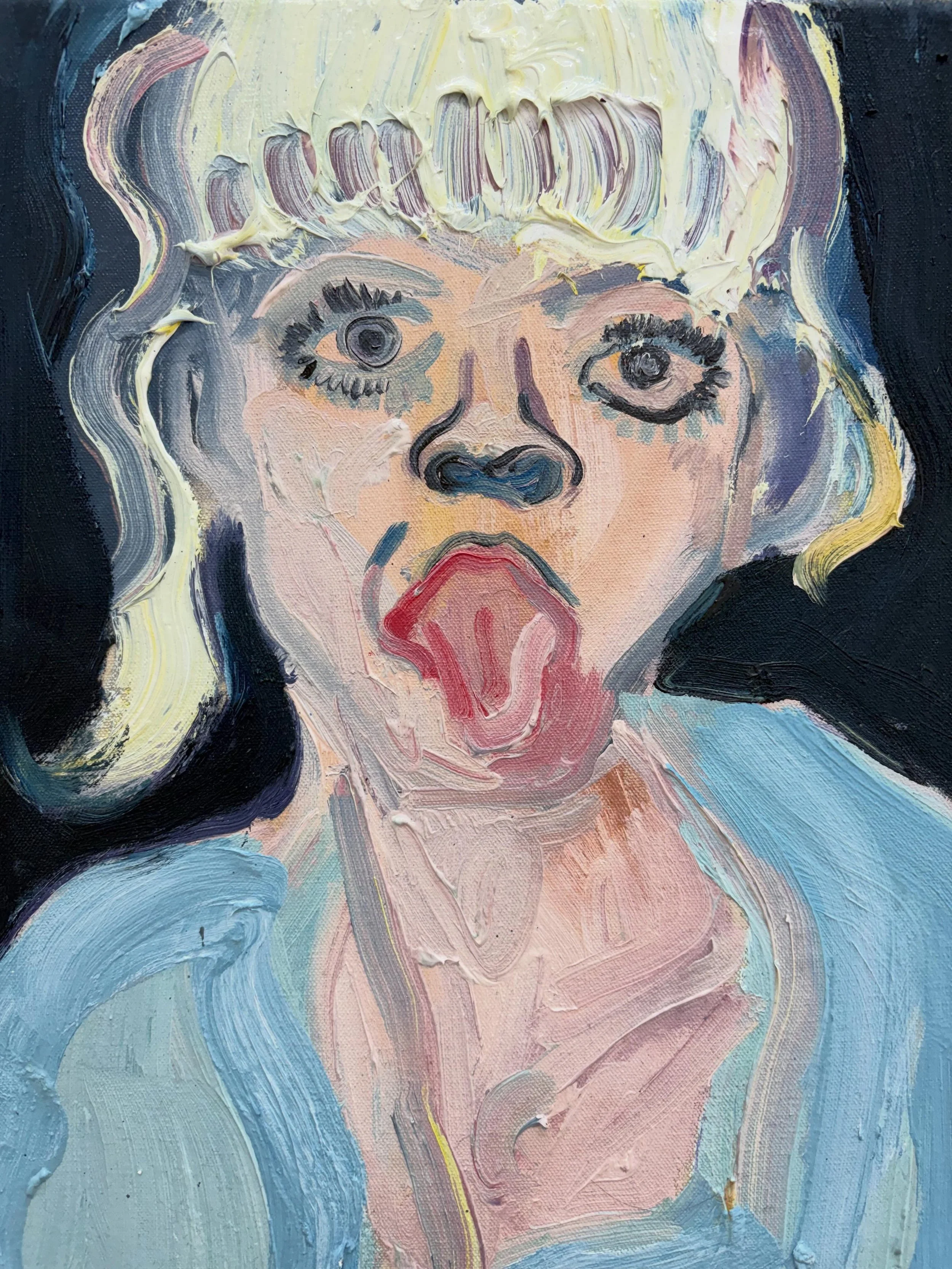 L A S T  W E E K

Sheila Rennick
Disco Disorder
The Lido Stores
25 April - 24 May 2026

The Westbrook
Oil on canvas 
30 x 25cm
2026
(Sold)

This brilliant painting has sold but there are still a few tees available if you want your own nod to Danniell
