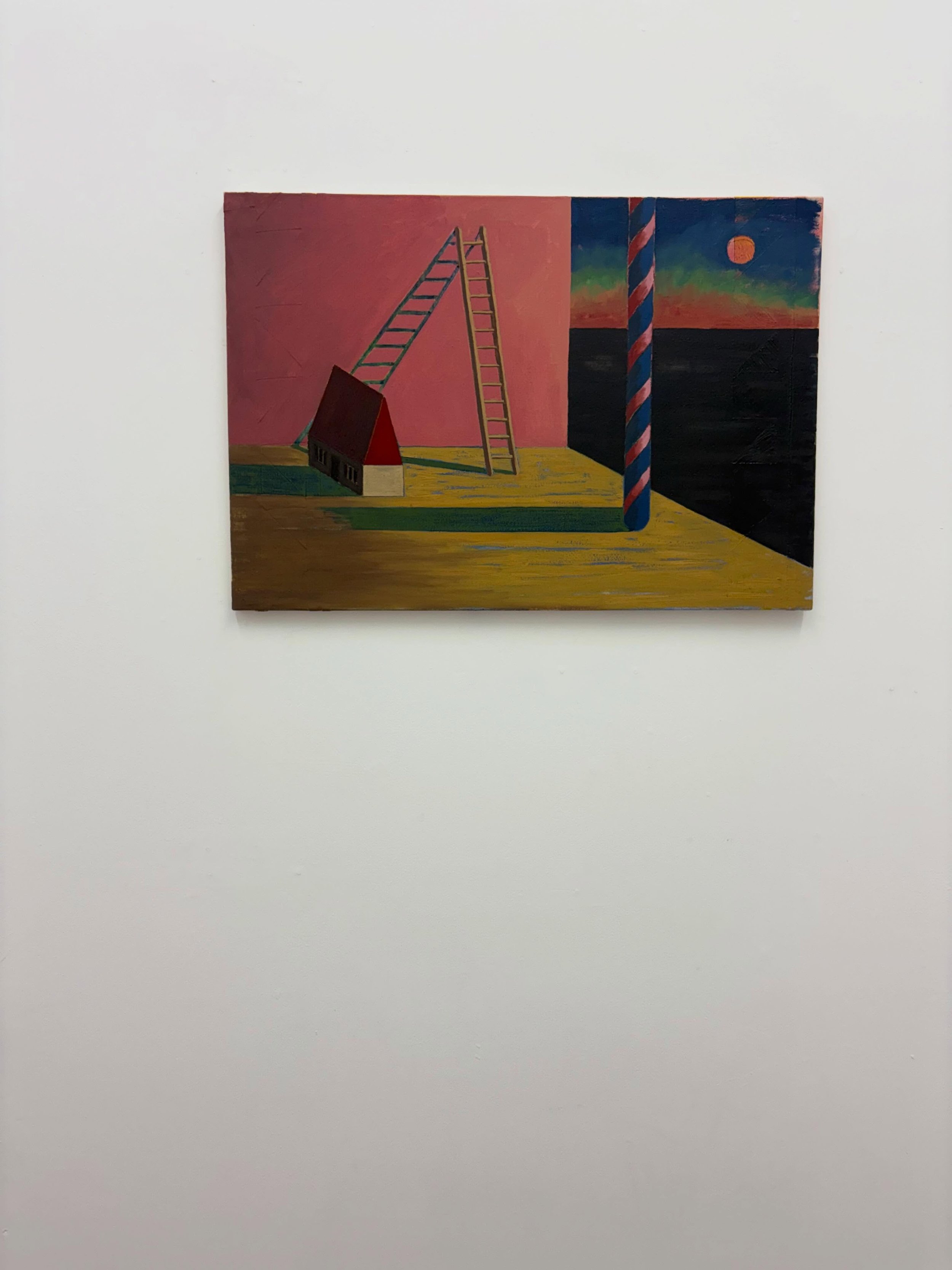 A black cloud held lightly
Laura L Bell
The Lido Stores
30 May - 28 June

Opening reception Saturday, 30 May, 7-9pm. 
All welcome. 

Image: 
Front of house
66 x 45.5cm
Mixed media on patchworked canvas 
2026

DM/email for a preview of the works list.