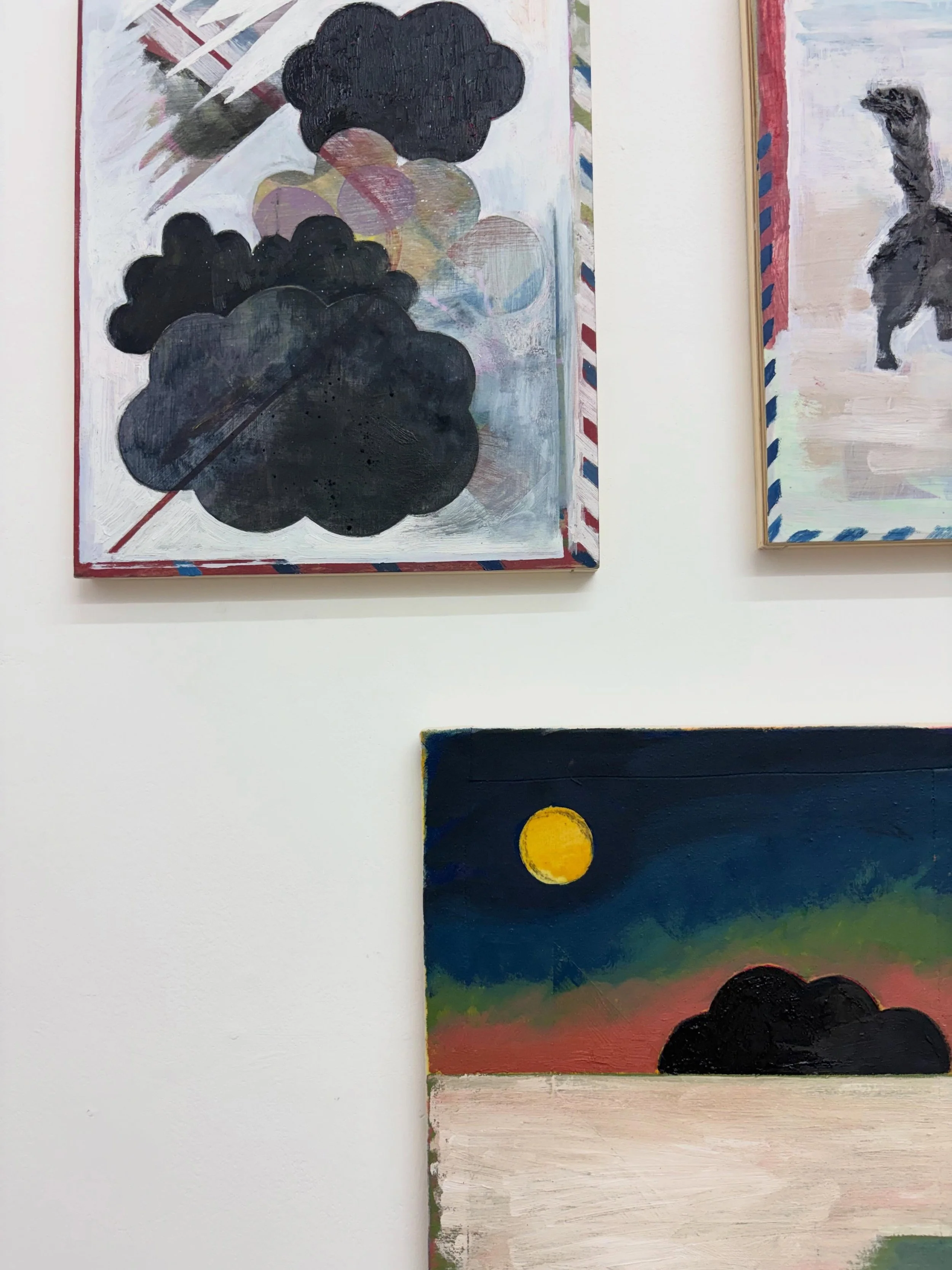 T E A S E R S -  L A U R A  L  B E L L

Laura L Bell
A black cloud held lightly
The Lido Stores
30 May - 28 June 2026
Opening reception Saturday, 30 May, 7-9pm

&lsquo;A black cloud held lightly&rsquo; presents a series of new paintings by Lido Open 