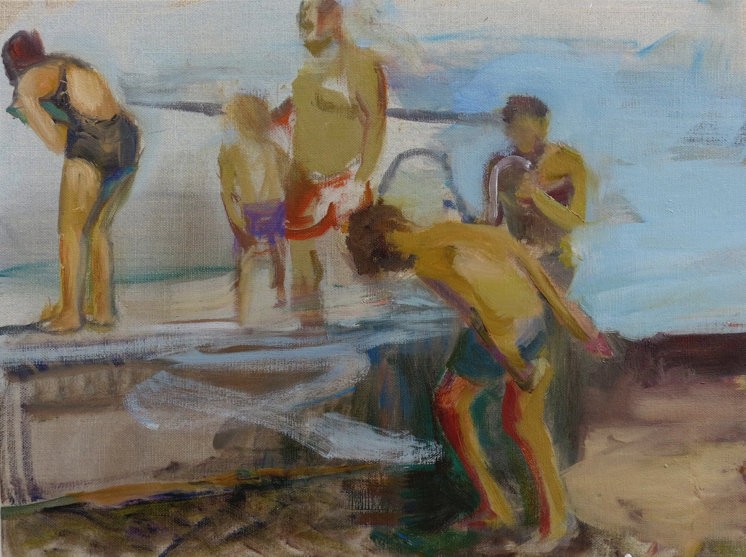Five Figures by the Tidal Pool