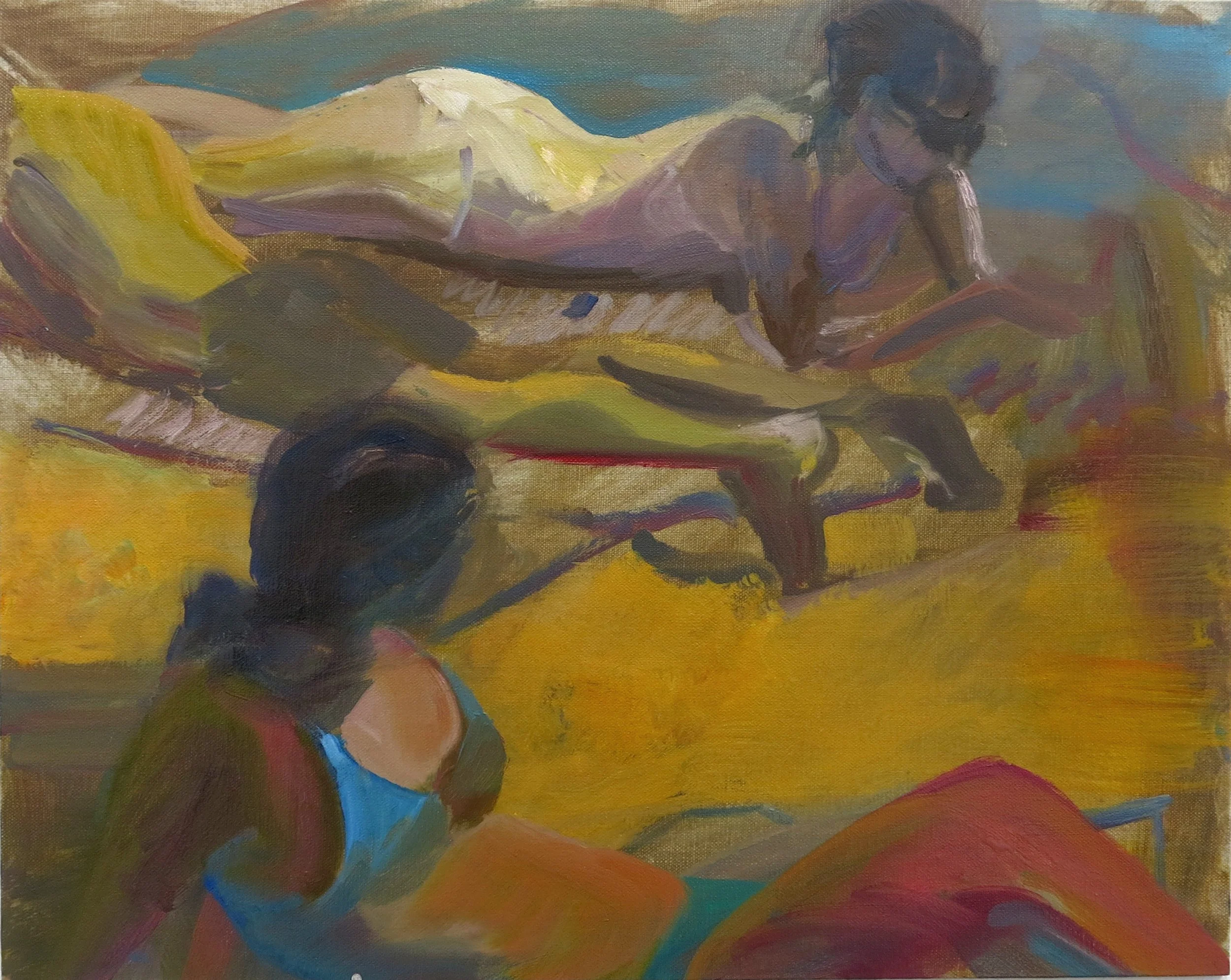 3 Figures on the Sand  £350.JPG