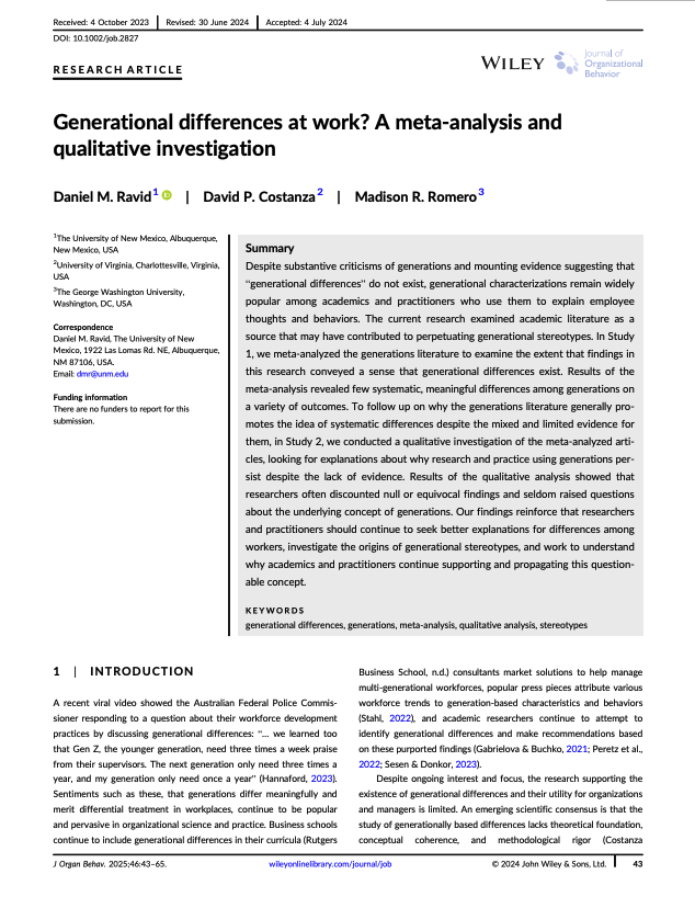 Generational Differences at Work.