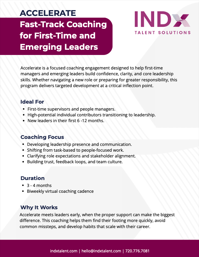Accelerate Coaching One Pager