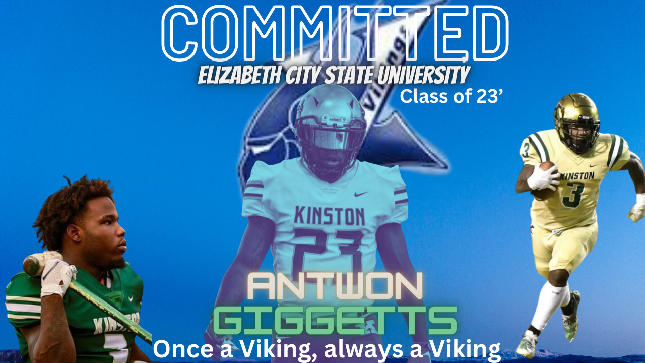 Kinston football star Antwon Giggetts commits to Elizabeth City State University