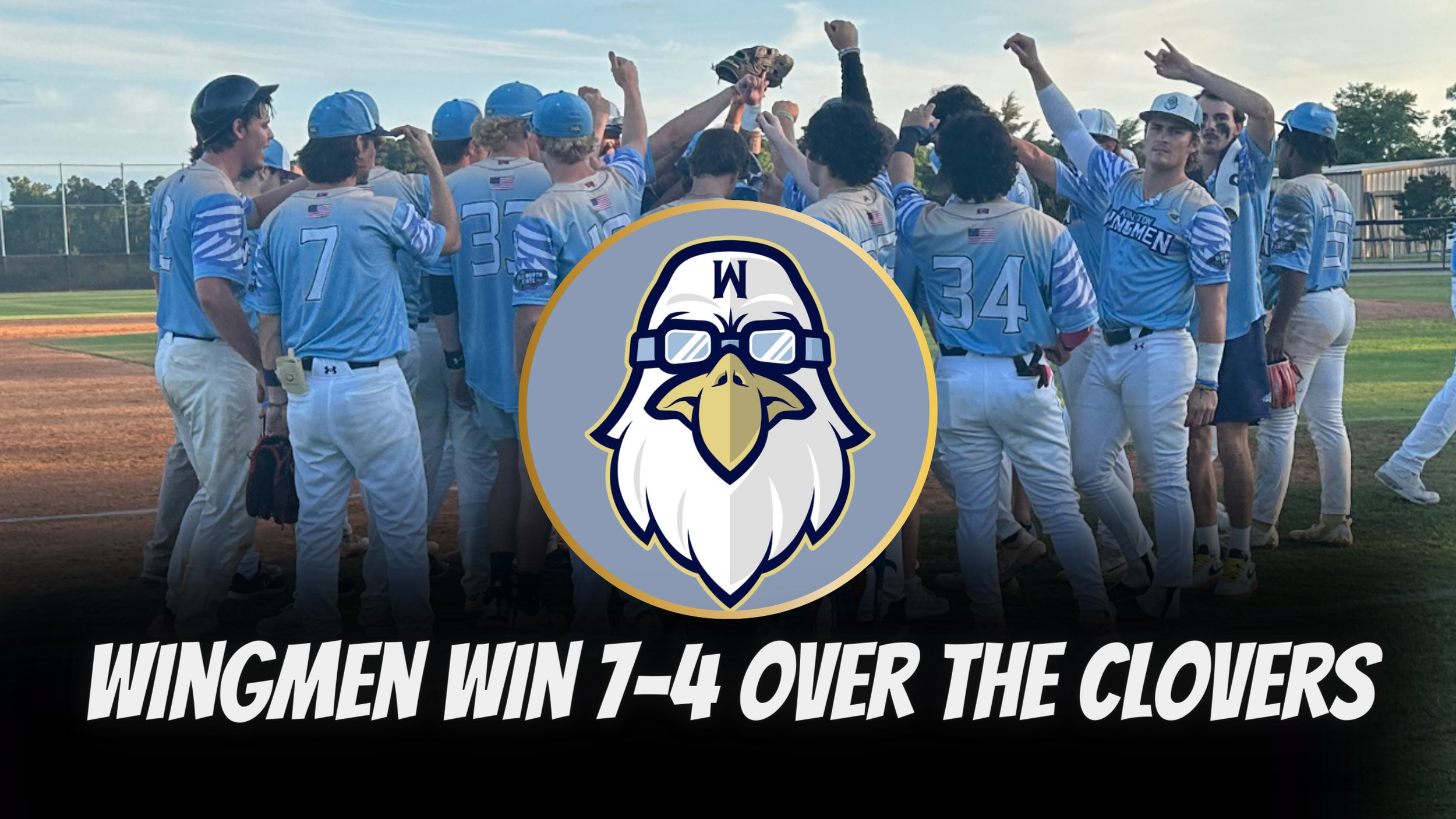 Wingmen win 7-4 over the Clovers