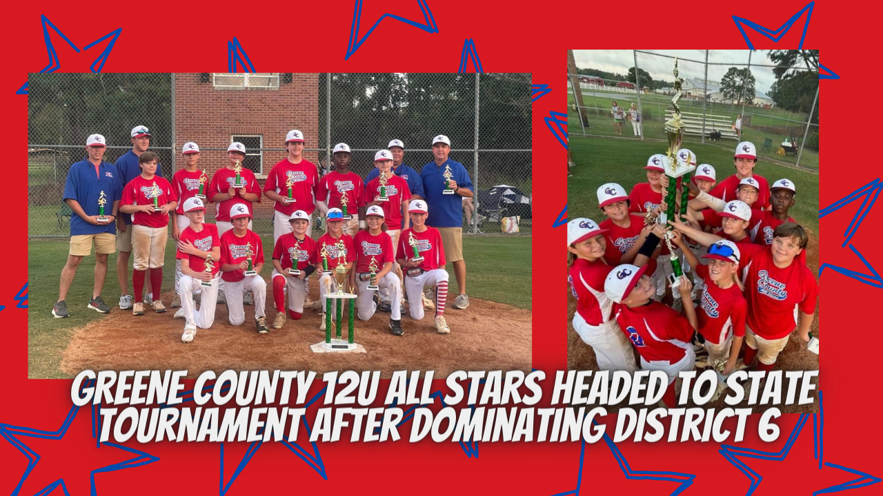 Greene County 12U All Stars Headed to State Tournament after Dominating District 6