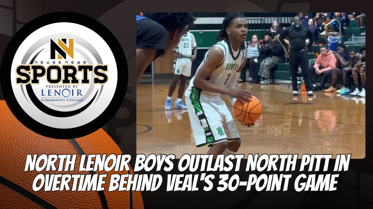 North Lenoir boys outlast North Pitt in overtime behind Veal's 30-point game 
