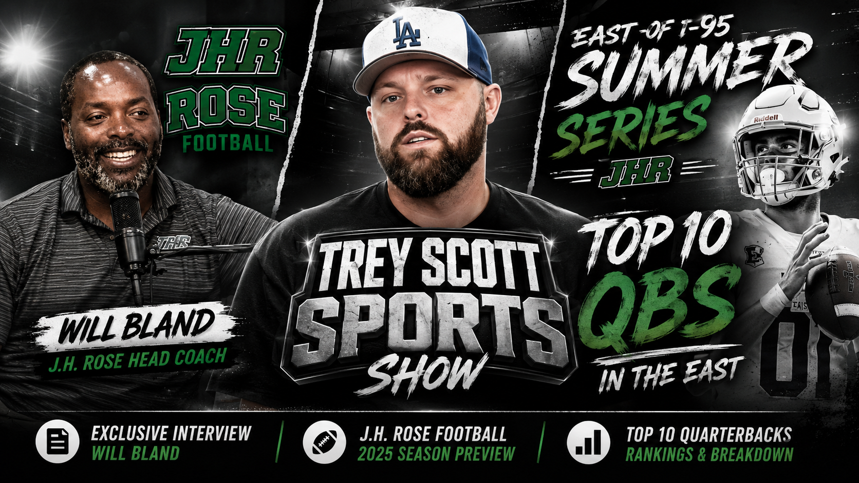 Trey Scott Sports Show Episode 2 Features ECU Baseball Spotlight, J.H. Rose Football Preview and Top Quarterback Rankings