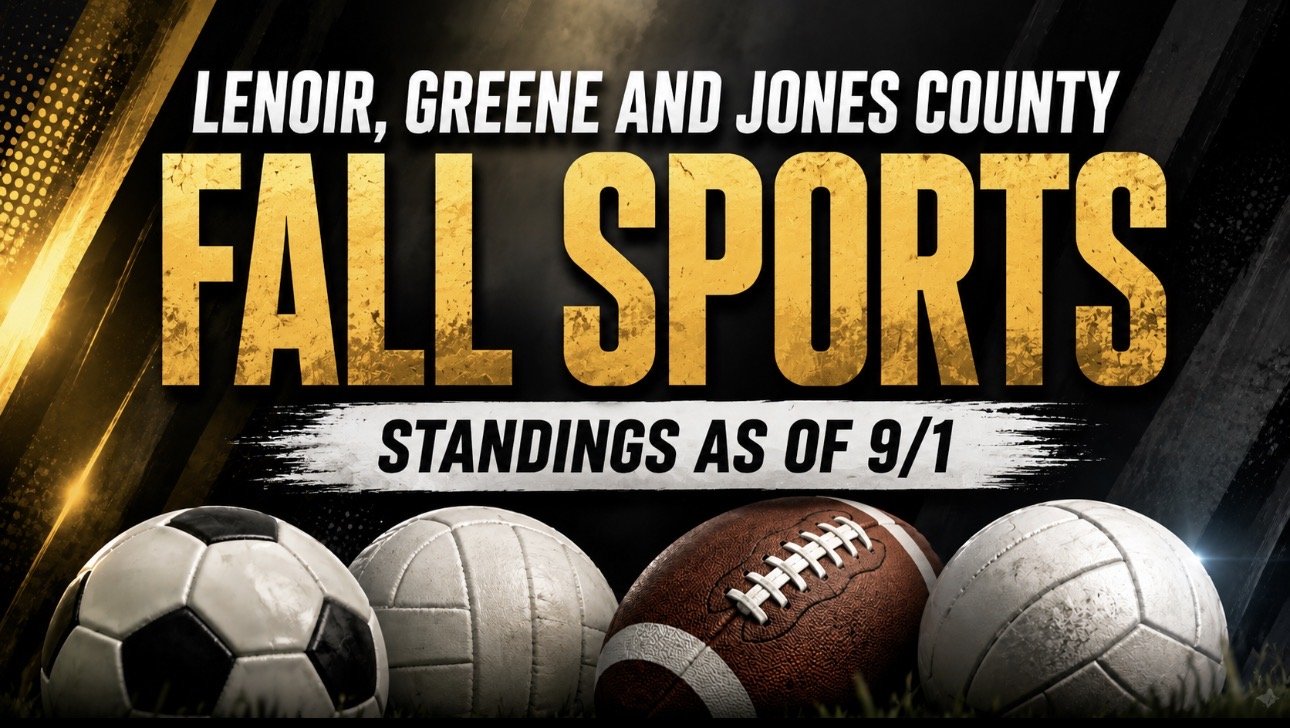 Lenoir, Greene and Jones County Fall Sports Standings (9-1)