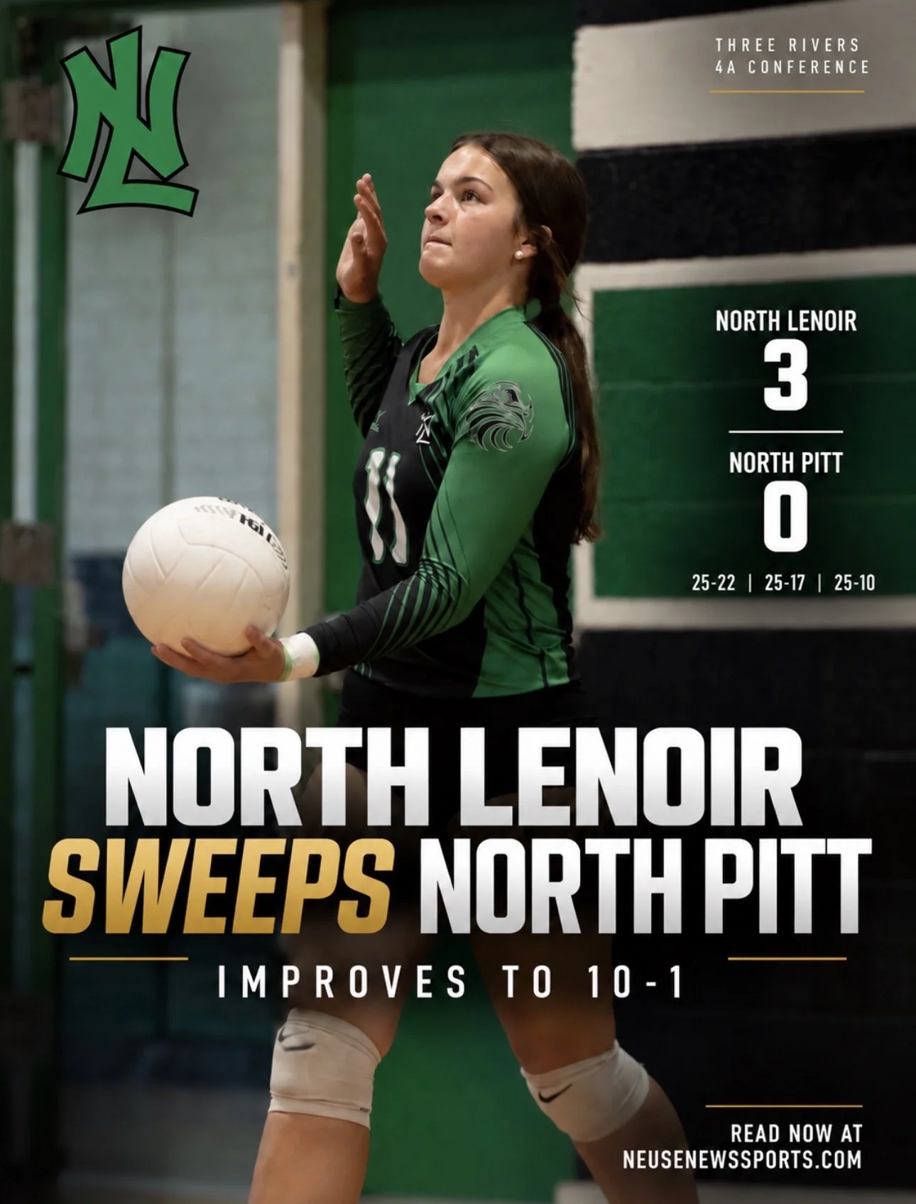 North Lenoir sweeps North Pitt, improves to 10-1
