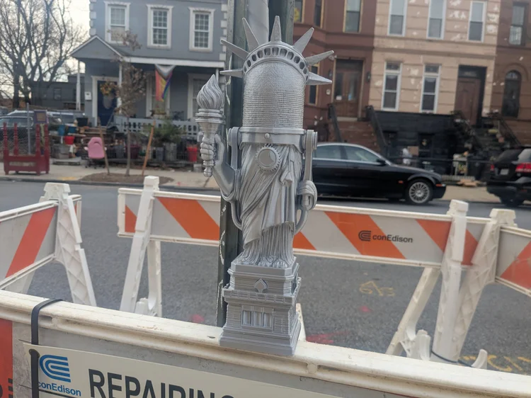 LIBBY trophy at a ConEd work site