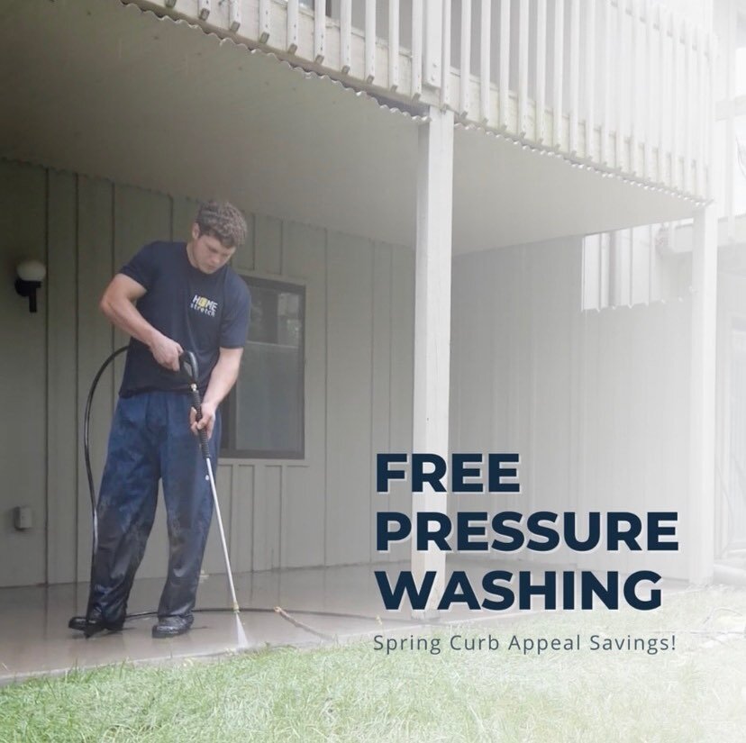 Spring curb appeal offer! 

Free driveway pressure washing when you choose us for exterior painting. See offer details on our website. Link in bio 👆

#homestretchservices #springpromo #springsavings #exteriorpainting #pressurewashing