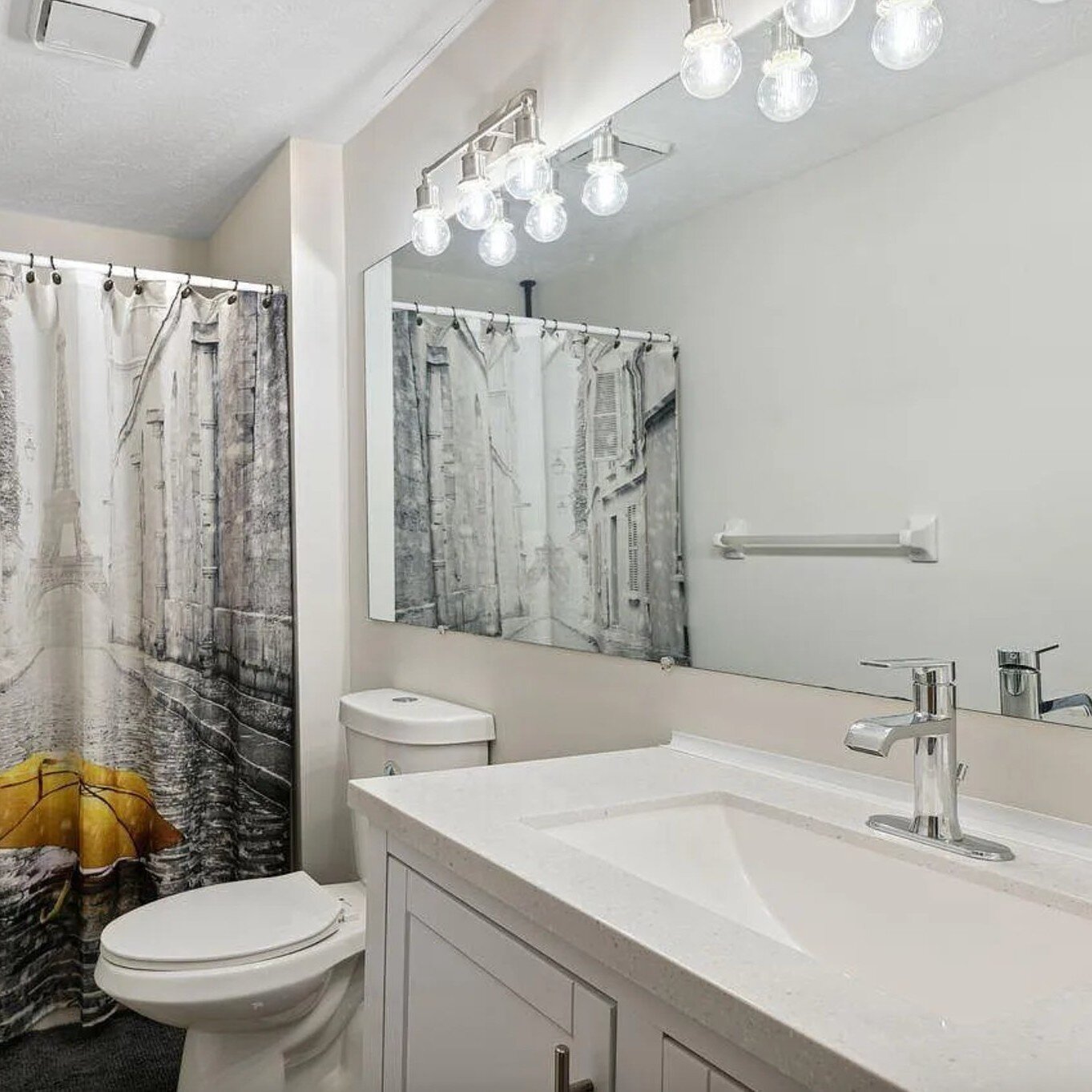 Bathroom Upgrade! 🛁✨ 
This transformation is stunning AND cost-effective. Improvements like painting, replacing a vanity, and installing new lighting are great choices for adding value to the bathroom without breaking the bank.

#homeimprovementtips