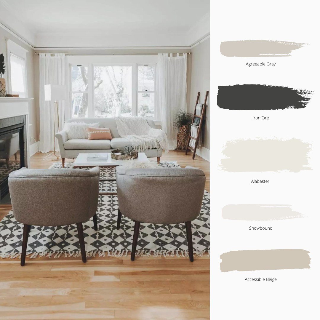 Sherwin-Williams top 5 paint colors to increase home value, according to realtors.

&quot;Generally, going with neutral colors like shades of white, beige, taupe, and grays lead to a faster sale&quot; - A Southern Living article.

#homestretchinterio