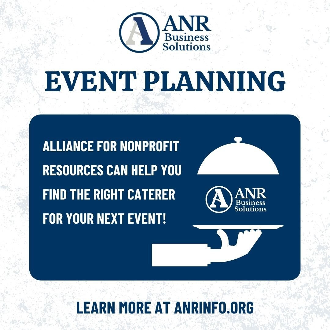 Whether salty or sweet, Alliance for Nonprofit Resources&rsquo; can help you find the proper treats to include for your next event. Finding the right caterer is just one of the many ways we will make your event a hit! Visit www.anrinfo.org to start t