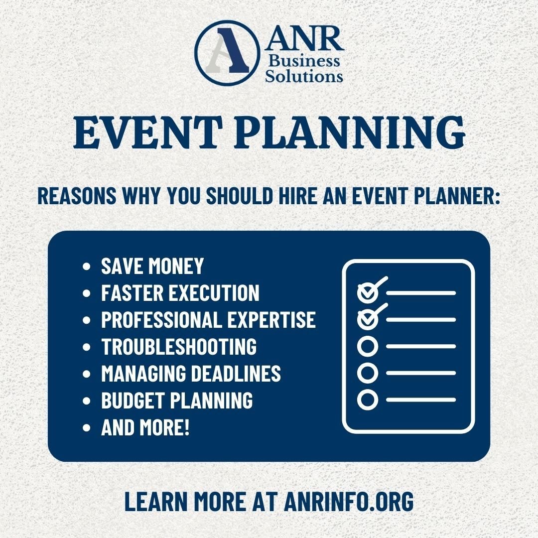 Questioning if you should hire an event planner? Here are some reasons why you should! Alliance for Nonprofit Resources can take your event to the next level. For more details, visit www.anrinfo.org.