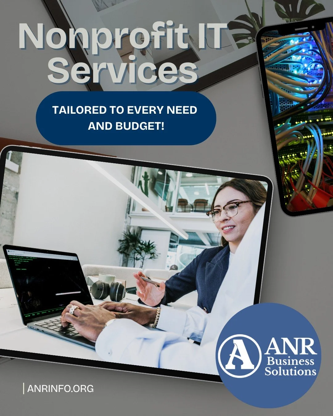 Nonprofit IT support doesn&rsquo;t have to be complicated. ANR&rsquo;s IT team provides solutions tailored to the unique needs and budgets of nonprofit organizations.

---
anrinfo.org | 724-431-3663 | development@anrinfo.org

Your Mission is Our Miss