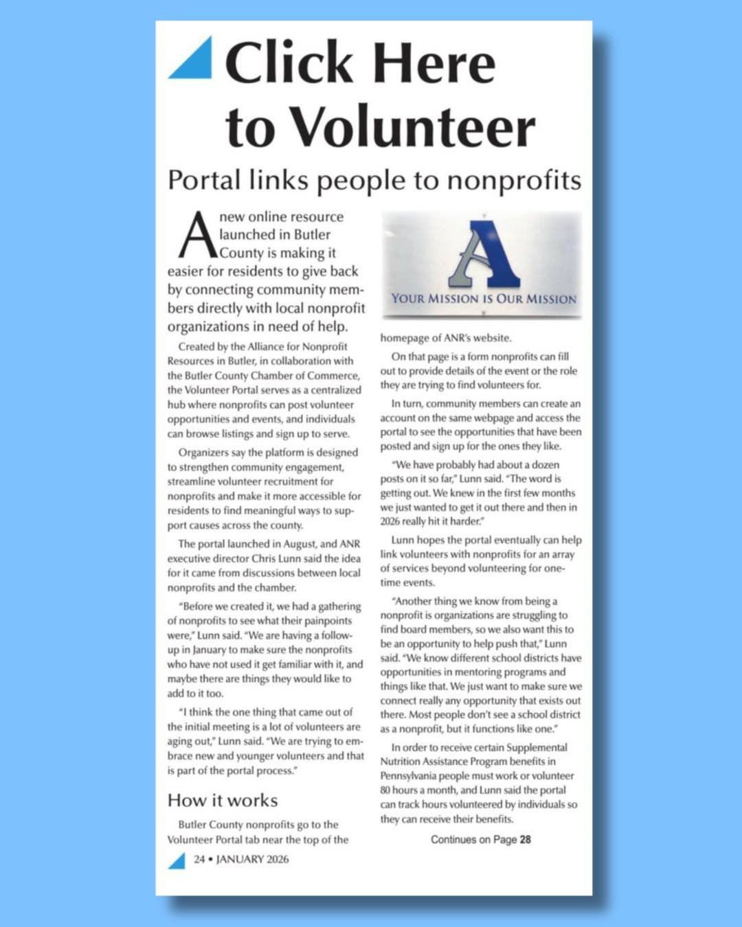 ANR Transport — Alliance for Nonprofit Resources