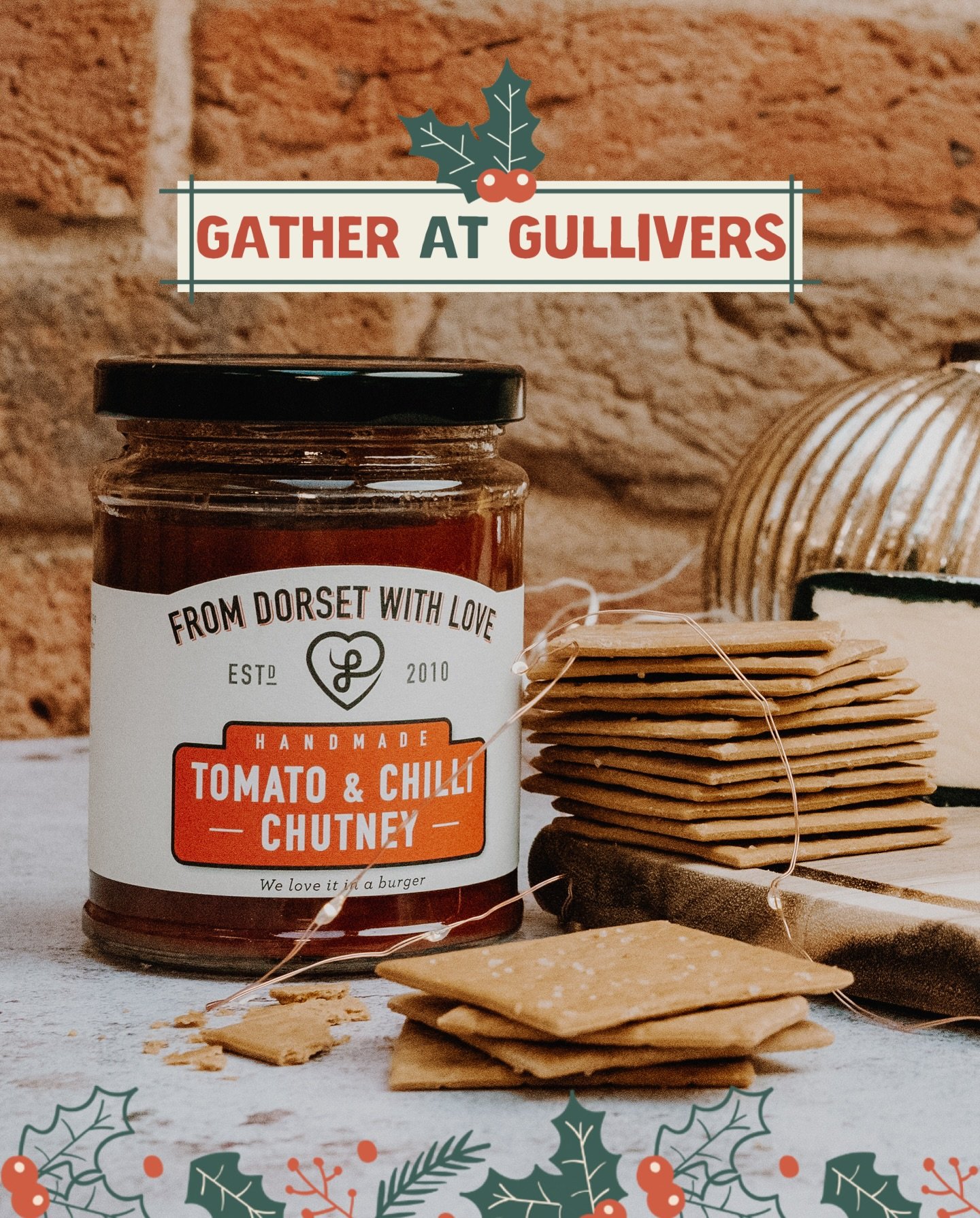 Gather at Gullivers 🎄✨

Join us this Saturday from 11am to 2pm for a delicious treat! Cheese tasting paired with amazing local chutneys! 🧀✨ 

There&rsquo;s no better combination to get you in the festive spirit. Don&rsquo;t miss out! 🎄 

#christma