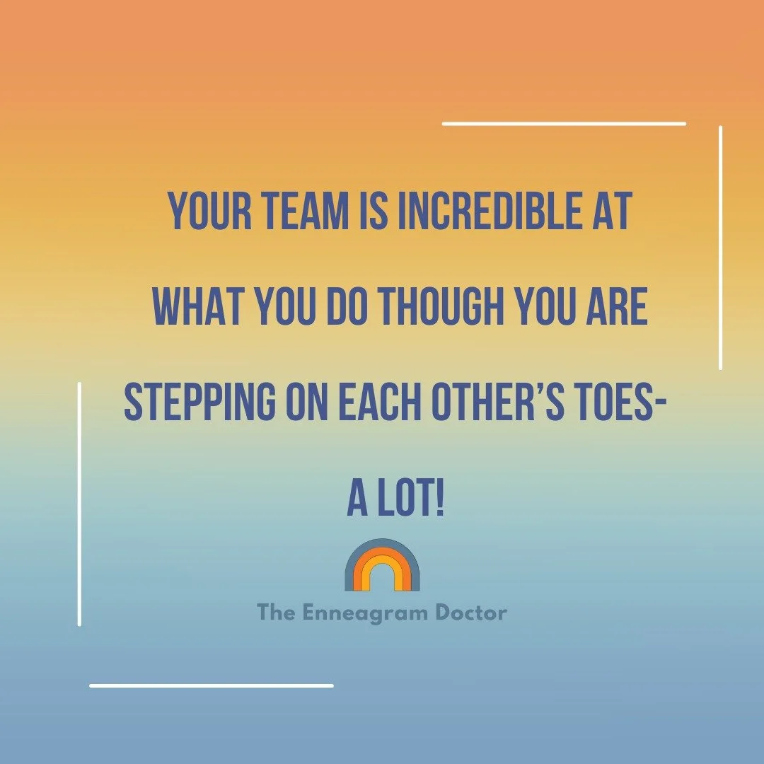 Your team is incredible, the work you do is inspired, yet you find that you are stepping on each other's toes, often! I've been there. I get it. And it's no fun! 
This is why I created a 6 month Leadership & Team Building program using the Ennea