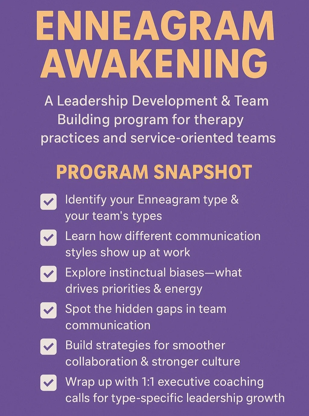 If you’ve been quietly wishing your team had…
 ✔️ Better communication
 ✔️ A stronger sense of purpose
 ✔️ Less tension and more connection
I want you to know—it’s possible.
The truth is, waiting for “the right time&