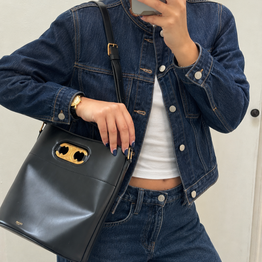 Celine Maillon Triomphe Bucket Bag