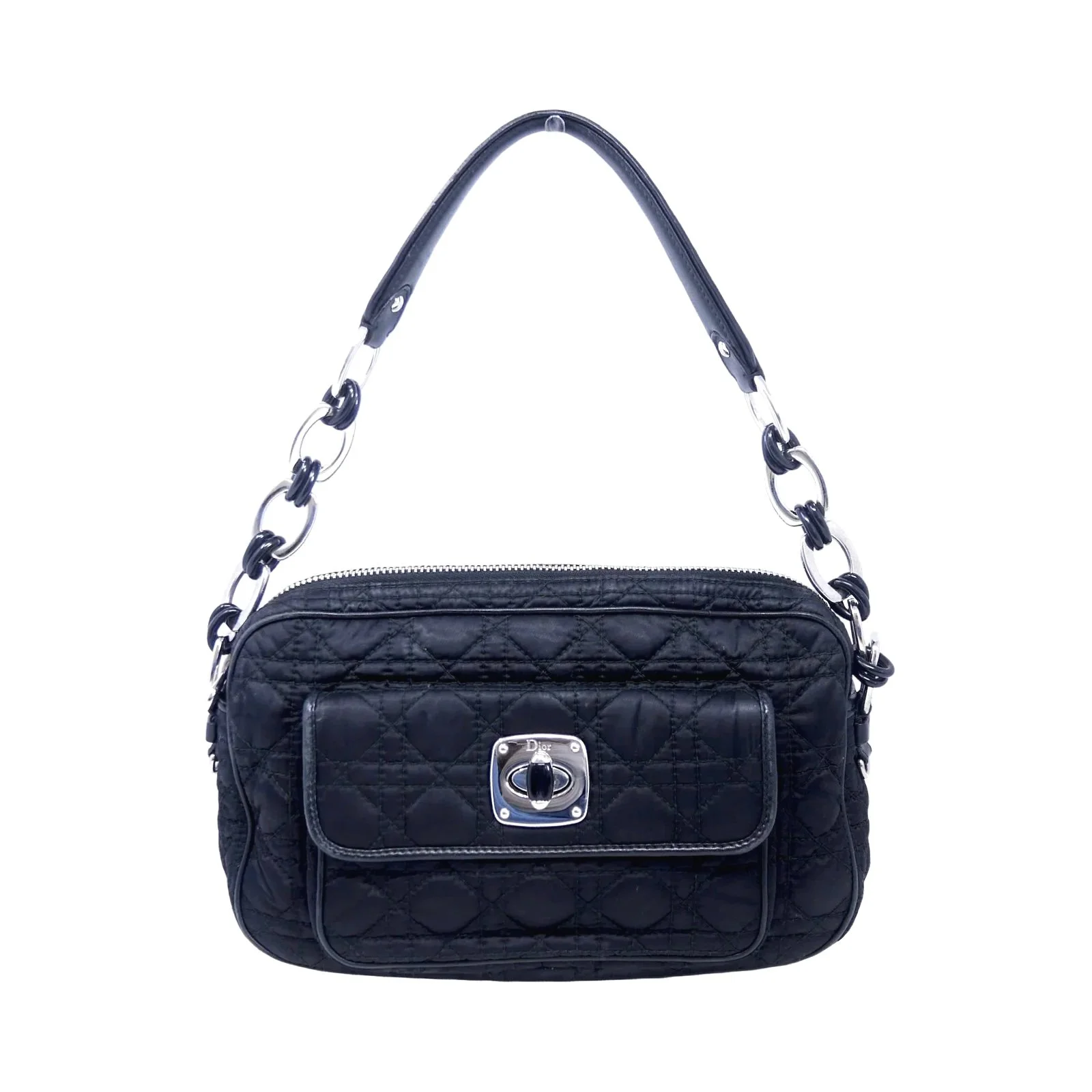 Dior Quilted Nylon Shoulder Bag