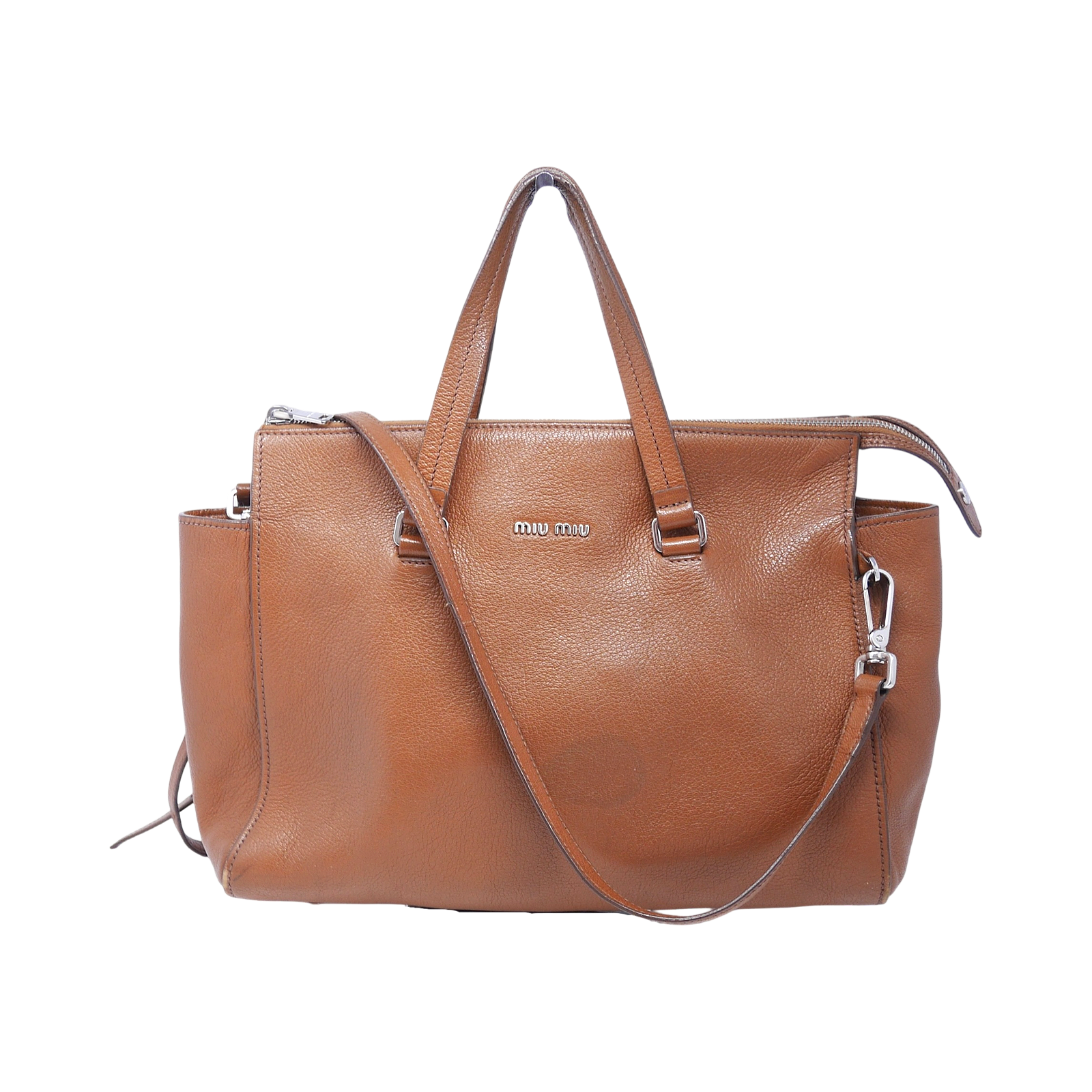 Miu Miu Leather Top Handle Bag