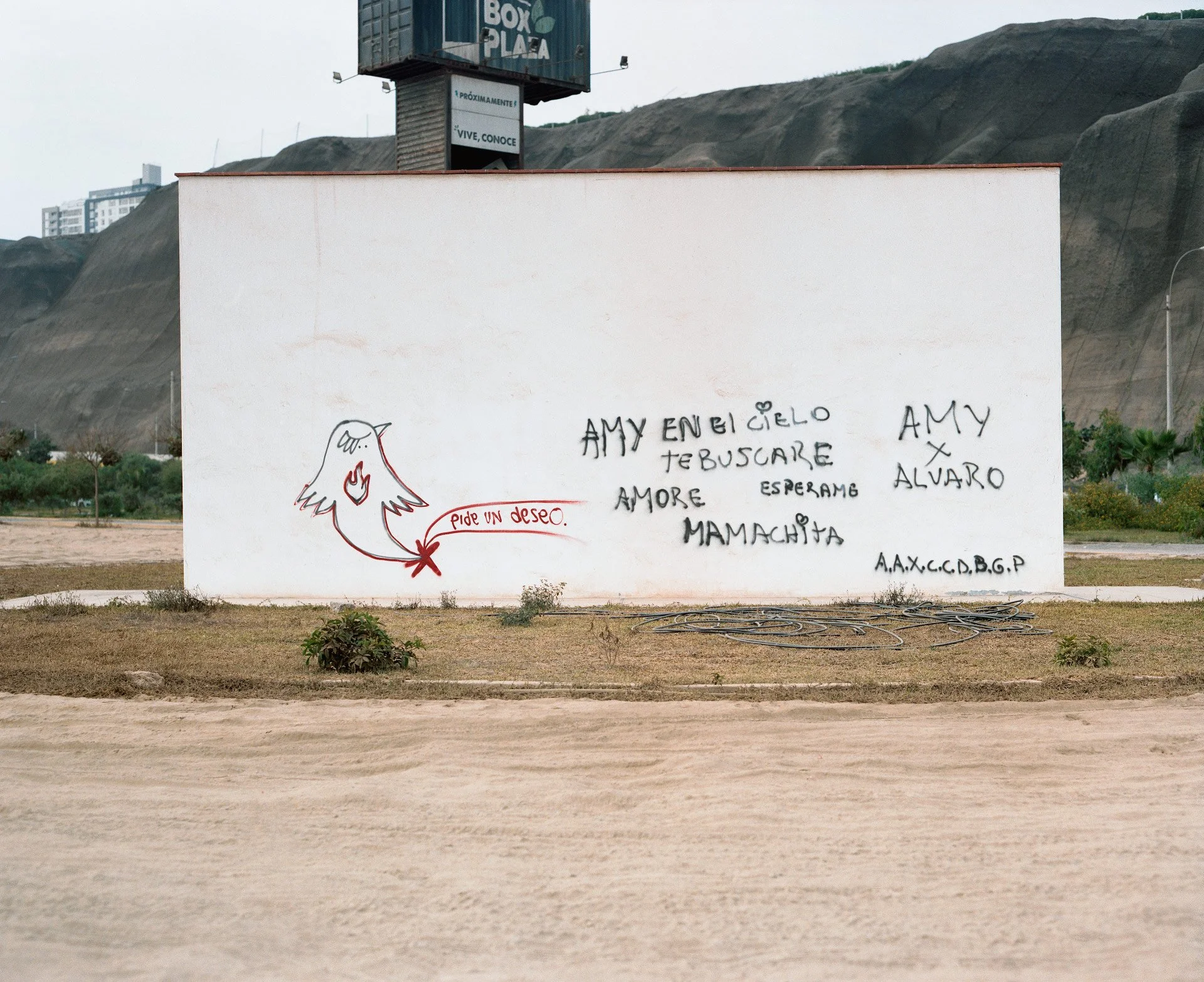 “Amy, in heaven I'll look for you, my love. Wait for me babe”.