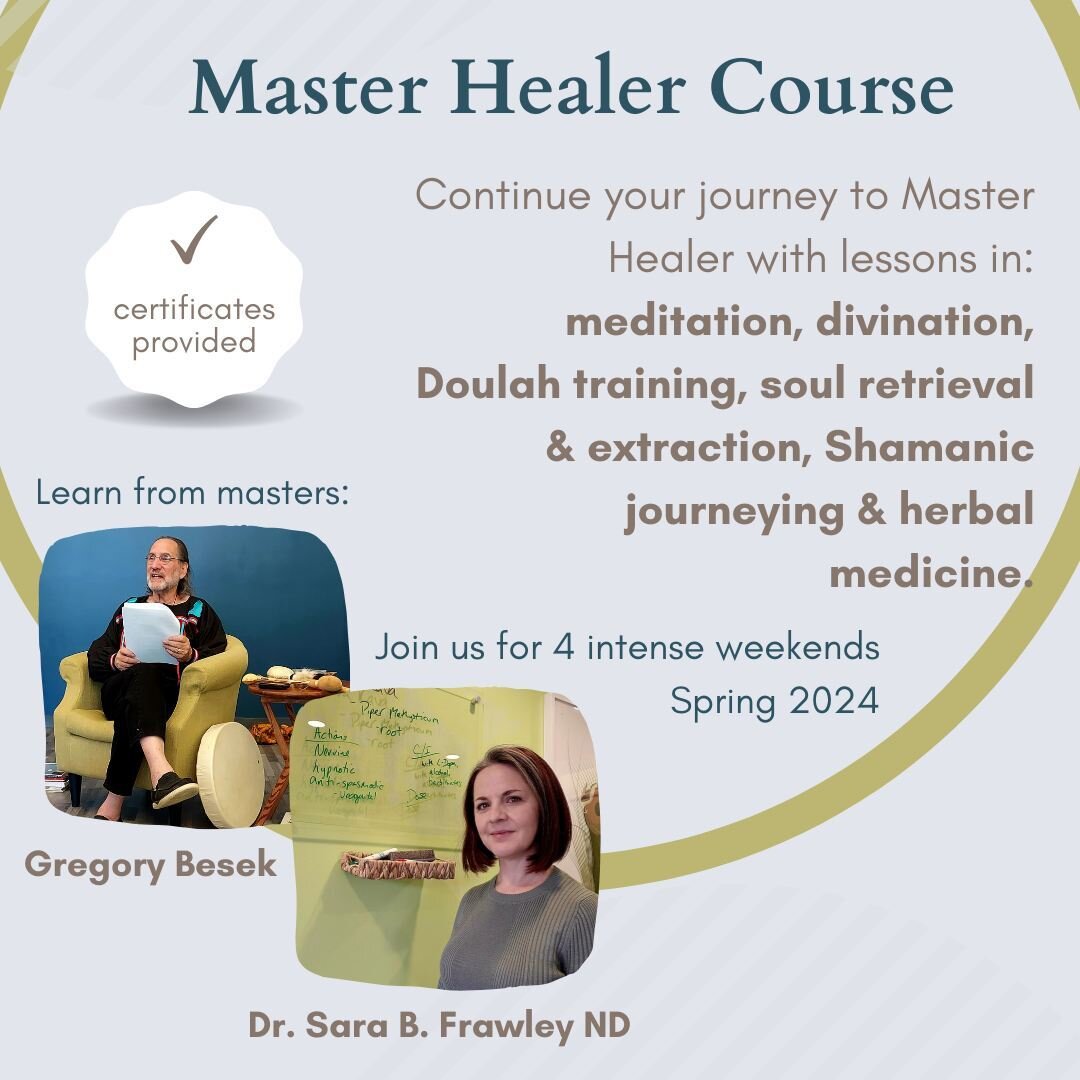 Last Chance for Master Healer Course! Ticket sales end tomorrow. Follow the links in our profile to sign up today or DM for more info.
