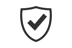 EPM Detailing illustrated icon: Shield with checkmark on a blue background, symbolizing trusted automotive protection.