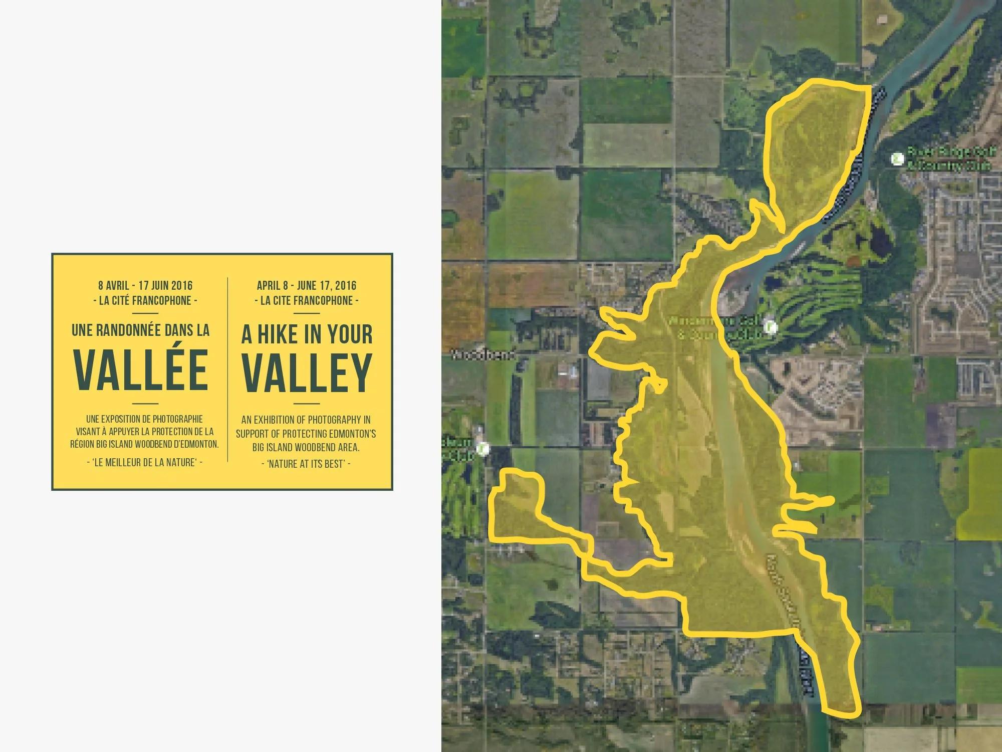 Bilingual identity for conservation area exhibit