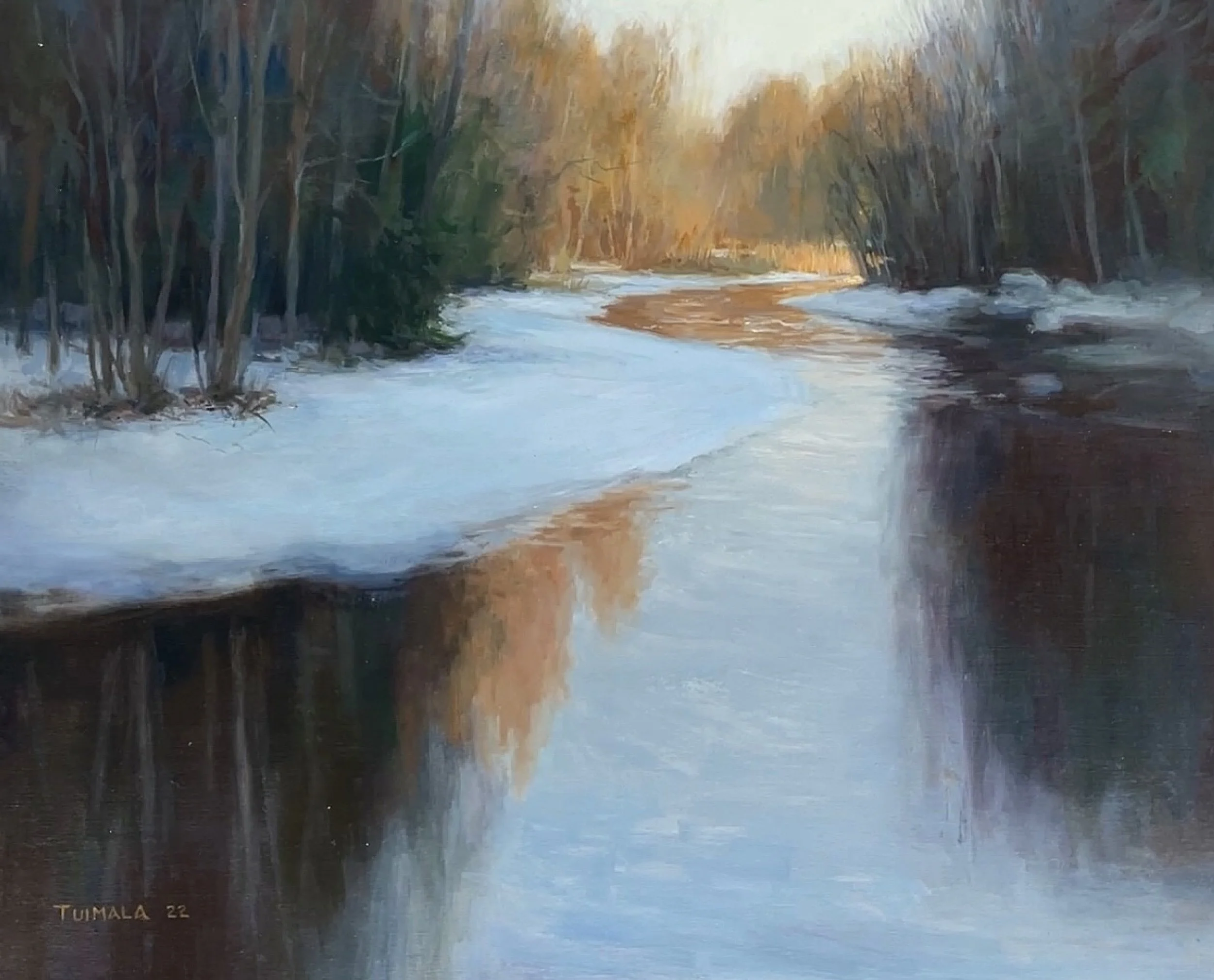 Harjajuopa Stream, 2022
73 x 60 cm, oil on canvas