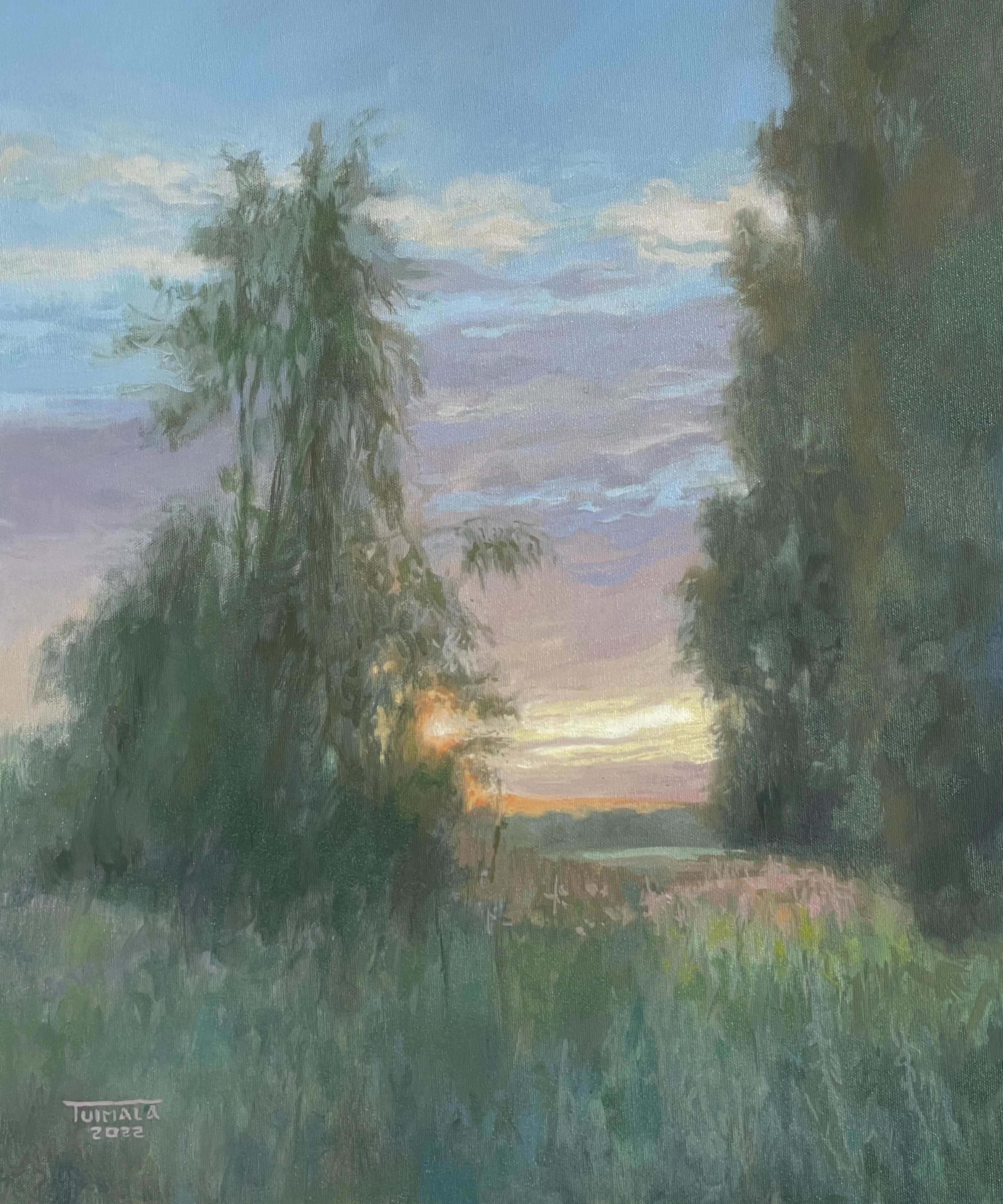 Summer Evening in Luvia, 2022
46 x 55 cm, oil on canvas