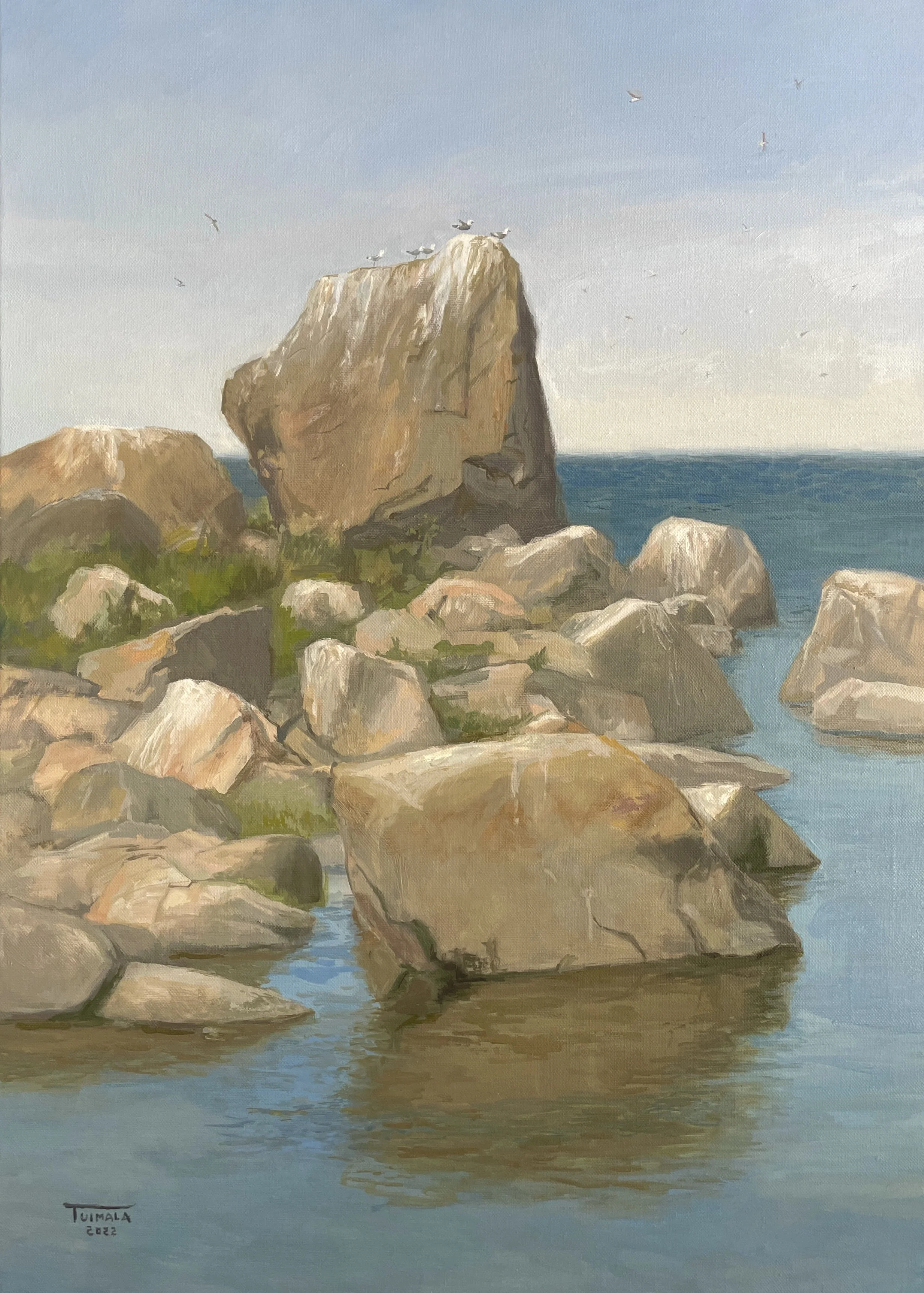A Large Rock on Aalkloppa, 2022
65 x 90 cm, oil on canvas